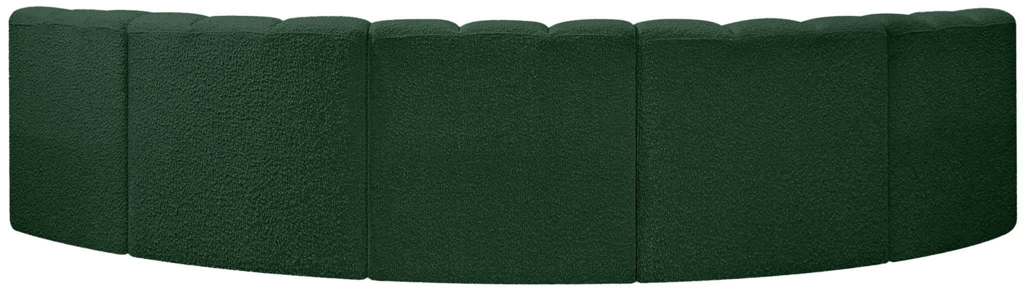 Arc - Boucle Fabric 5 Piece U-Shaped Modular Sofa