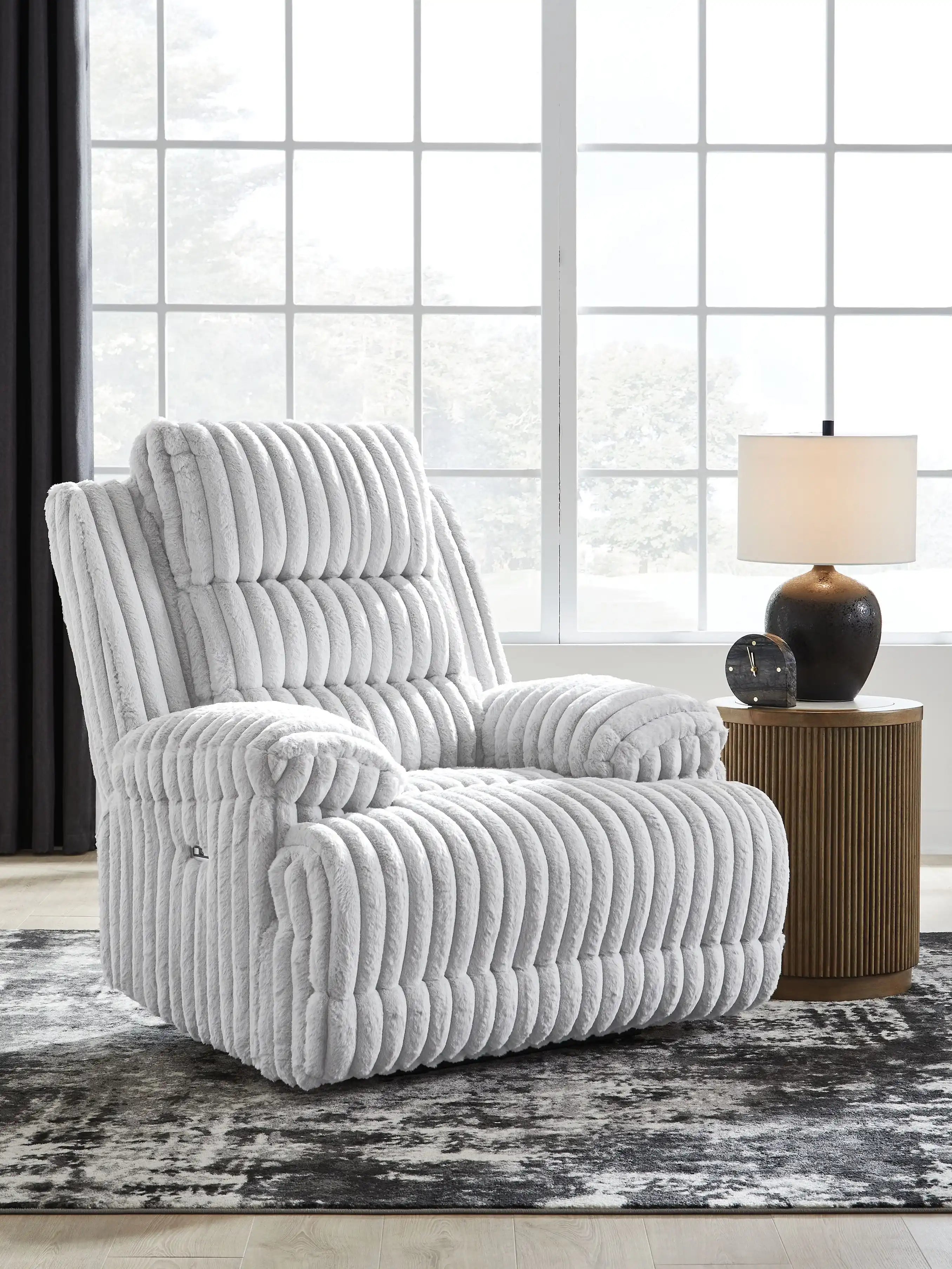 Rhines Falls - Zero Wall Recliner - Alloy - Best Buy Furniture