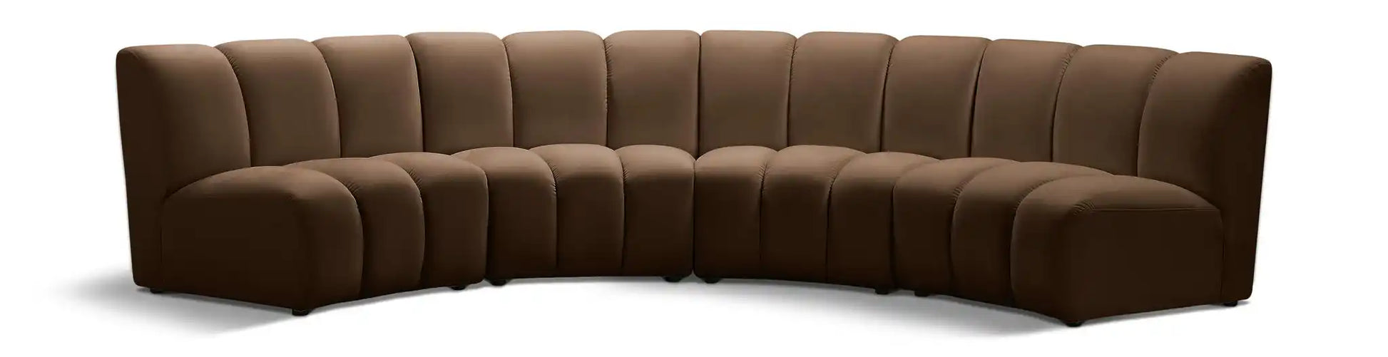Infinity - 4 Piece Velvet Modular Sectional - Best Buy Furniture