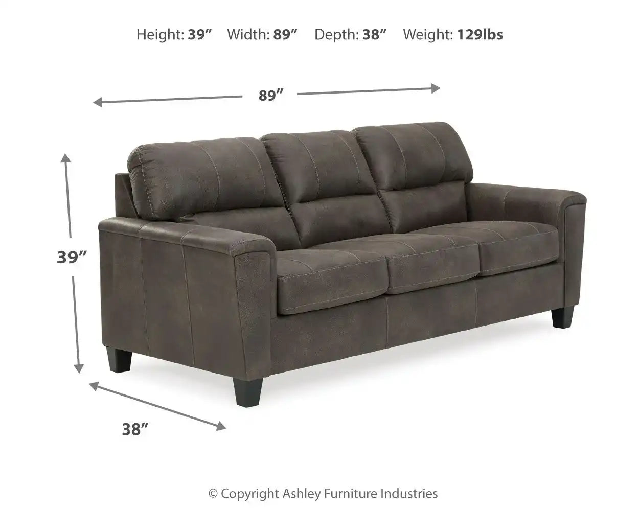 Navi - Stationary Sofa - Best Buy Furniture