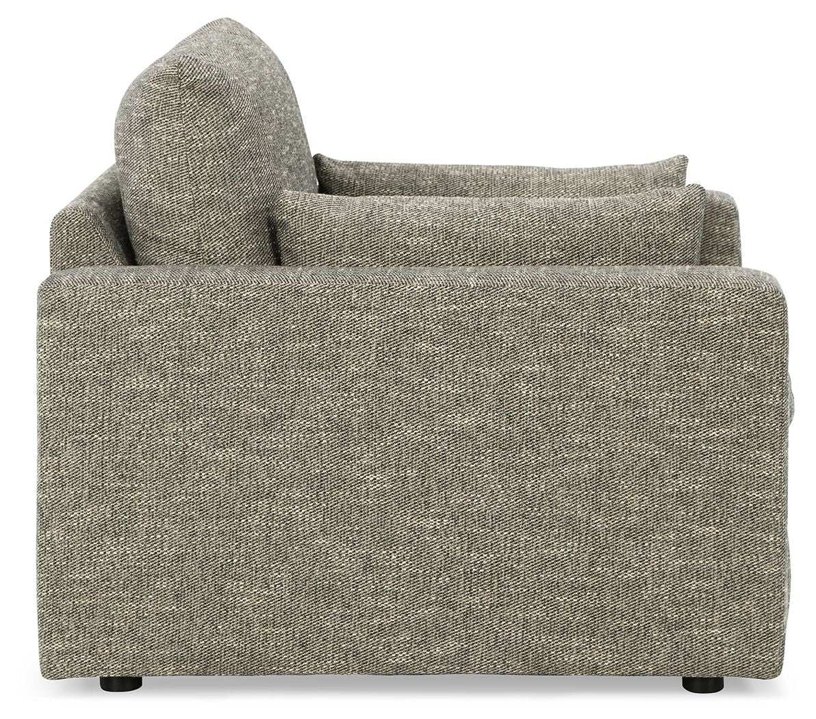 Dramatic - Chair and a Half - Granite - Best Buy Furniture