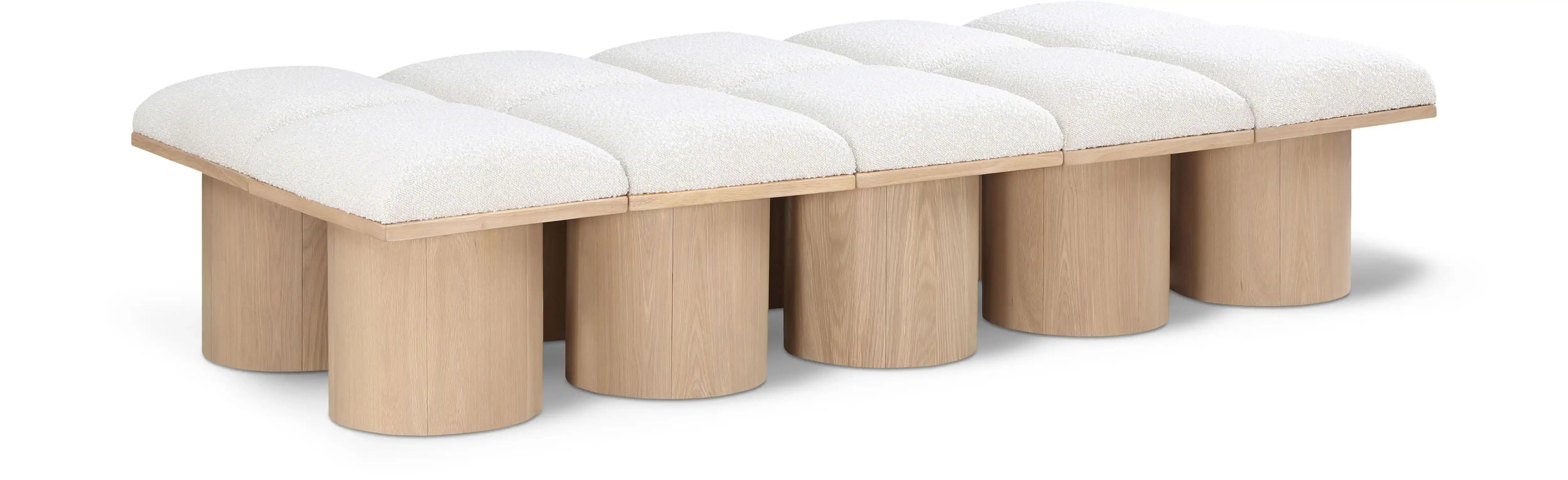 Pavilion - 10 Piece Modular Bench With Natural Base - Best Buy Furniture