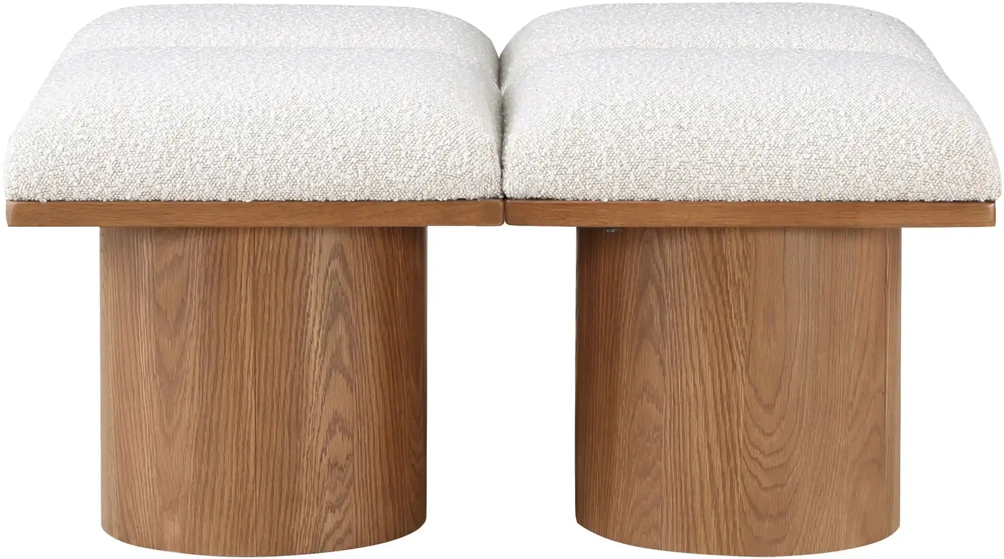 Pavilion - 4 Piece Modular Bench With Brown Base