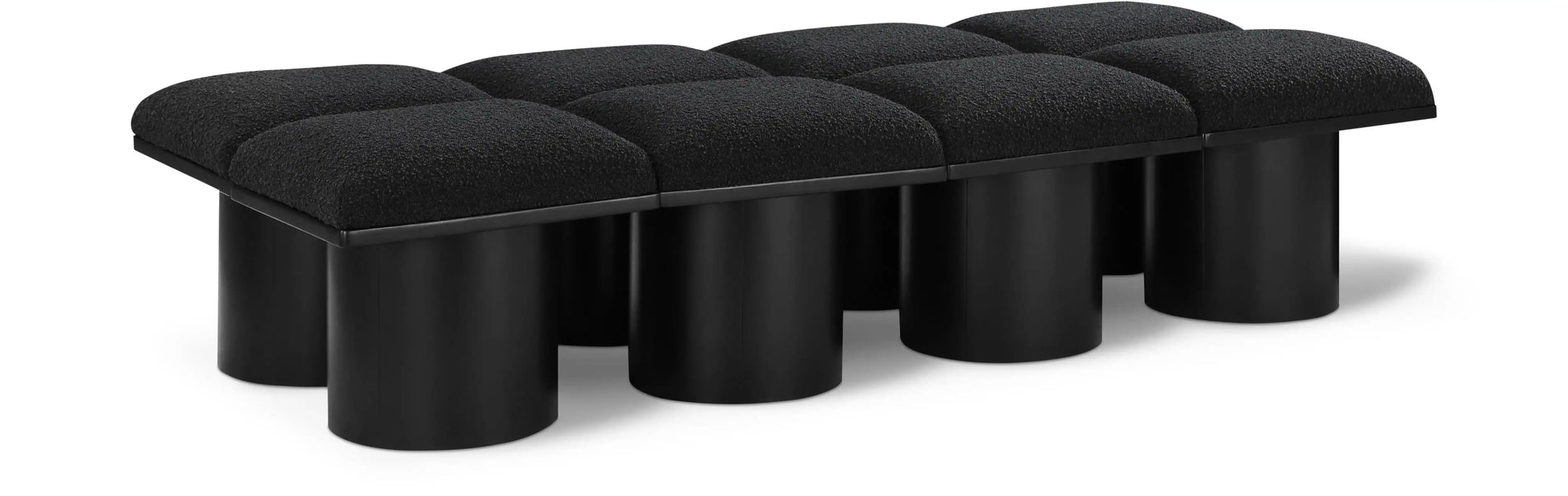 Pavilion - 8 Piece Modular Bench With Black Base - Best Buy Furniture