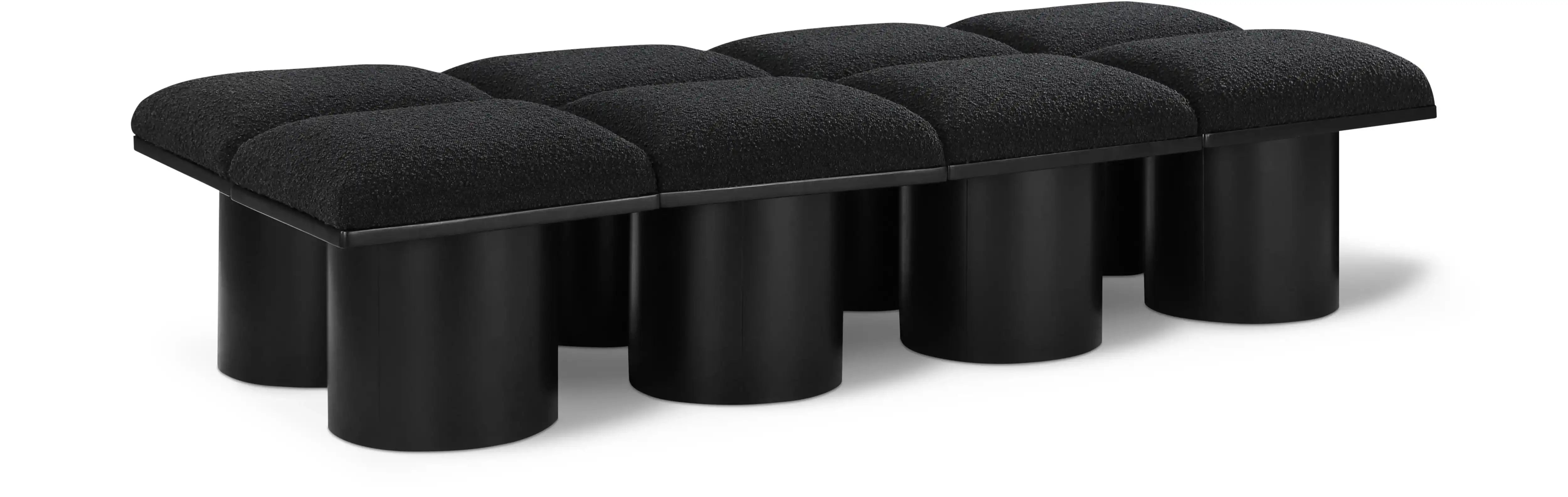 Pavilion - 8 Piece Modular Bench With Black Base - Best Buy Furniture