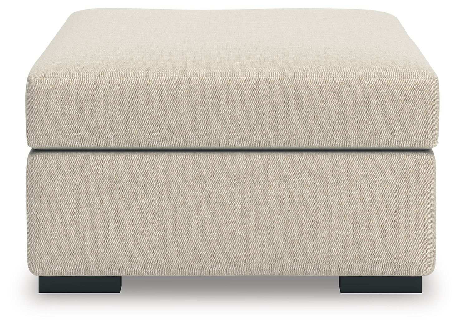 LadyMae - Oversized Accent Ottoman - Twill - Best Buy Furniture