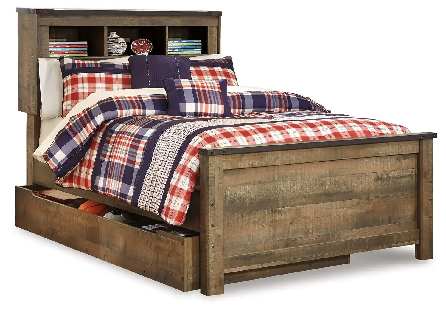 Trinell - Bookcase Storage Bed - Best Buy Furniture