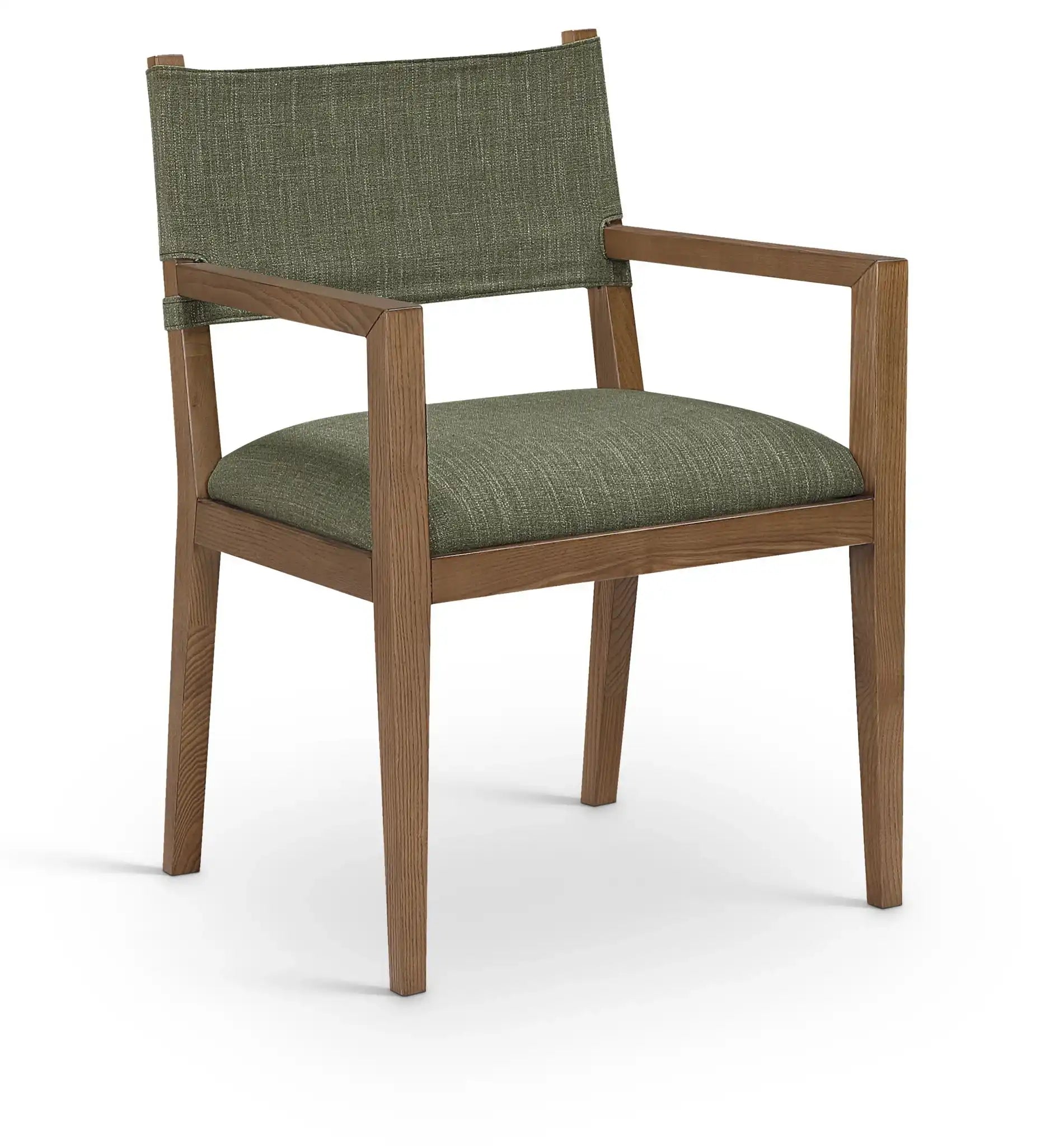 Avon - Linen Textured Performance Fabric Dining Arm Chair - Best Buy Furniture