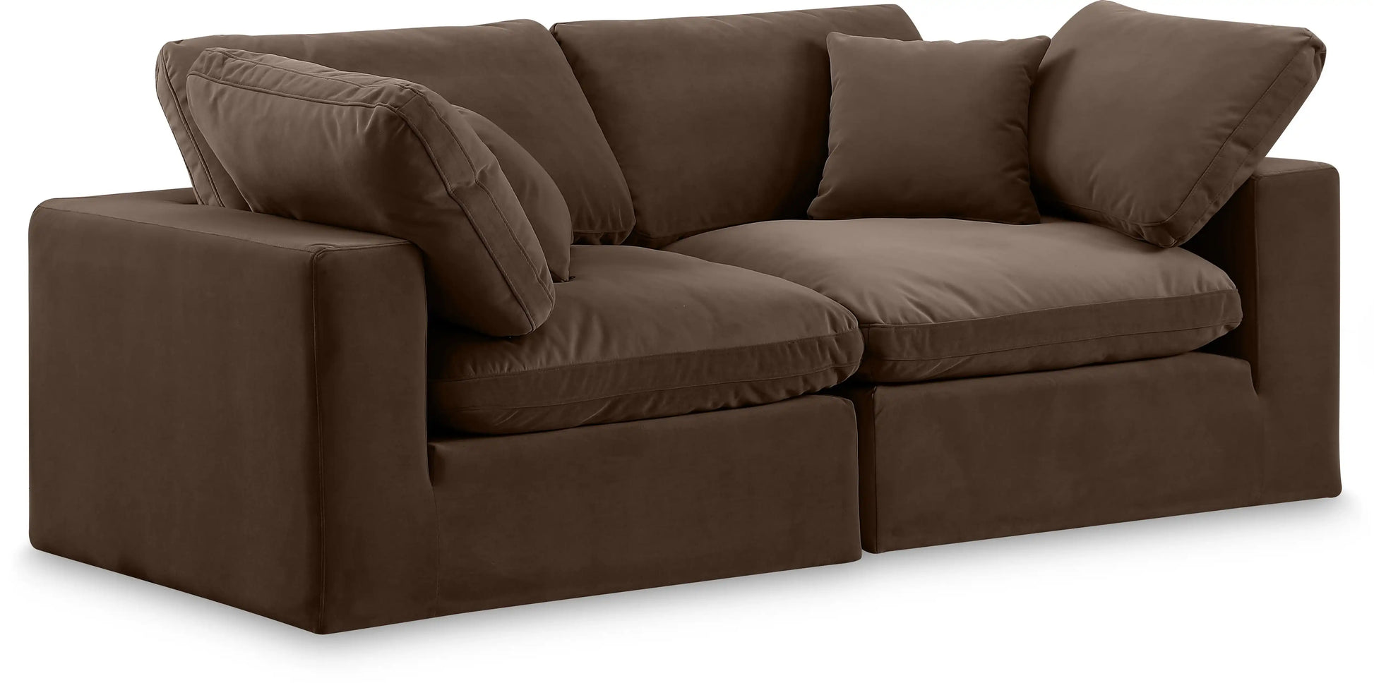 Comfy - Velvet Modular Sofa 2 Seats - Best Buy Furniture
