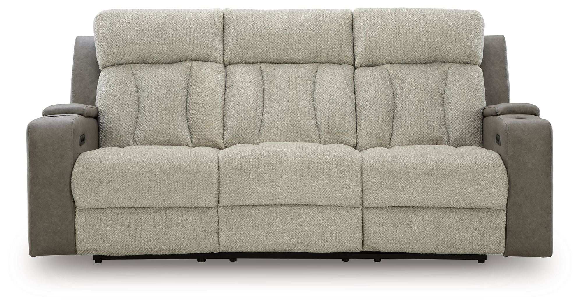WhipLash - Power Reclining Sofa With Adj Headrest - Sisal - Best Buy Furniture