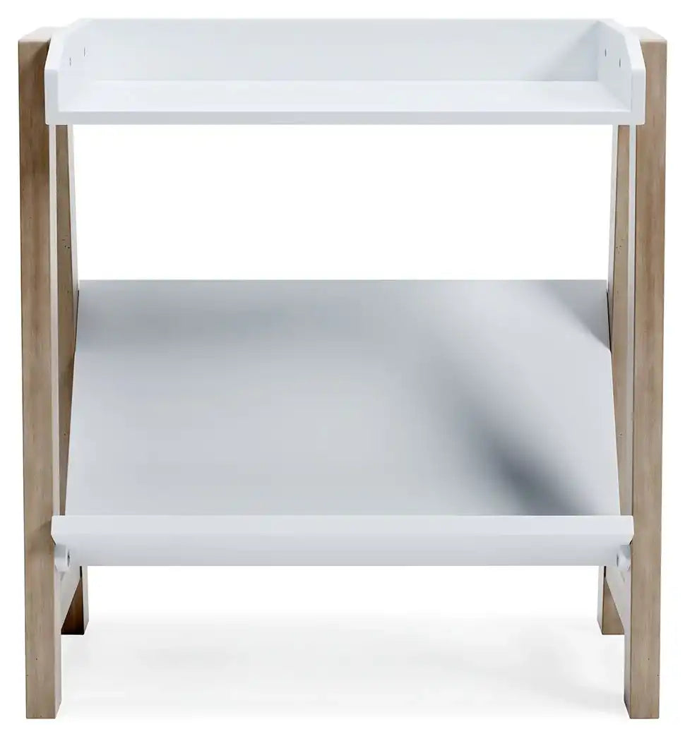Blariden - Small Bookcase - White / Tan - Best Buy Furniture