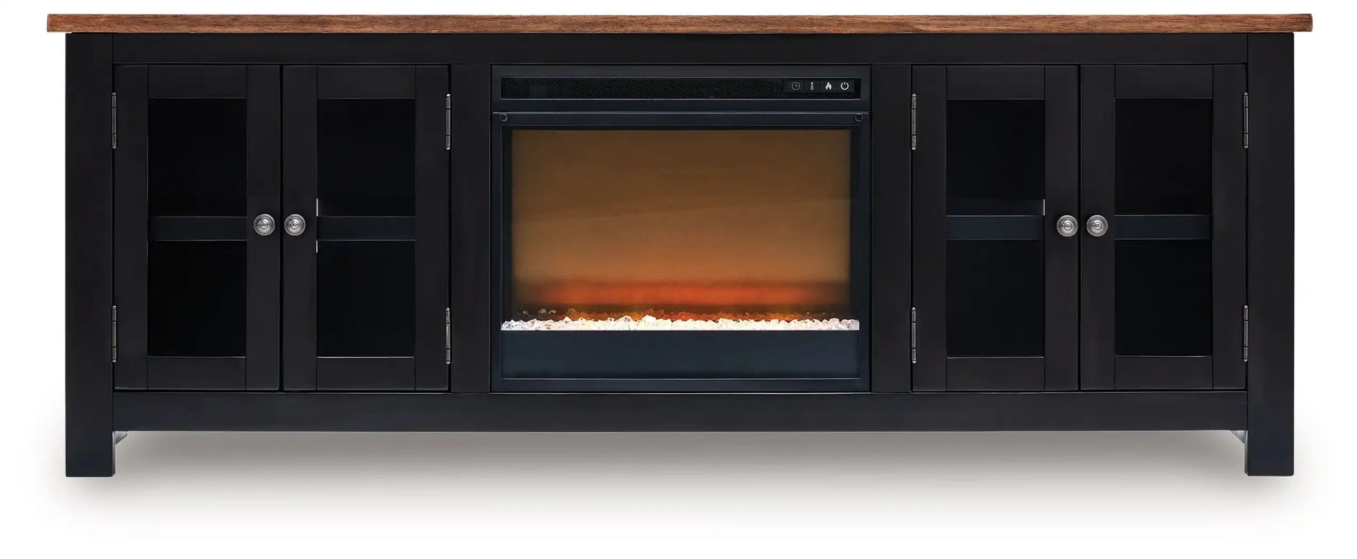 Wildenauer - 76" TV Stand With Electric Fireplace - Best Buy Furniture