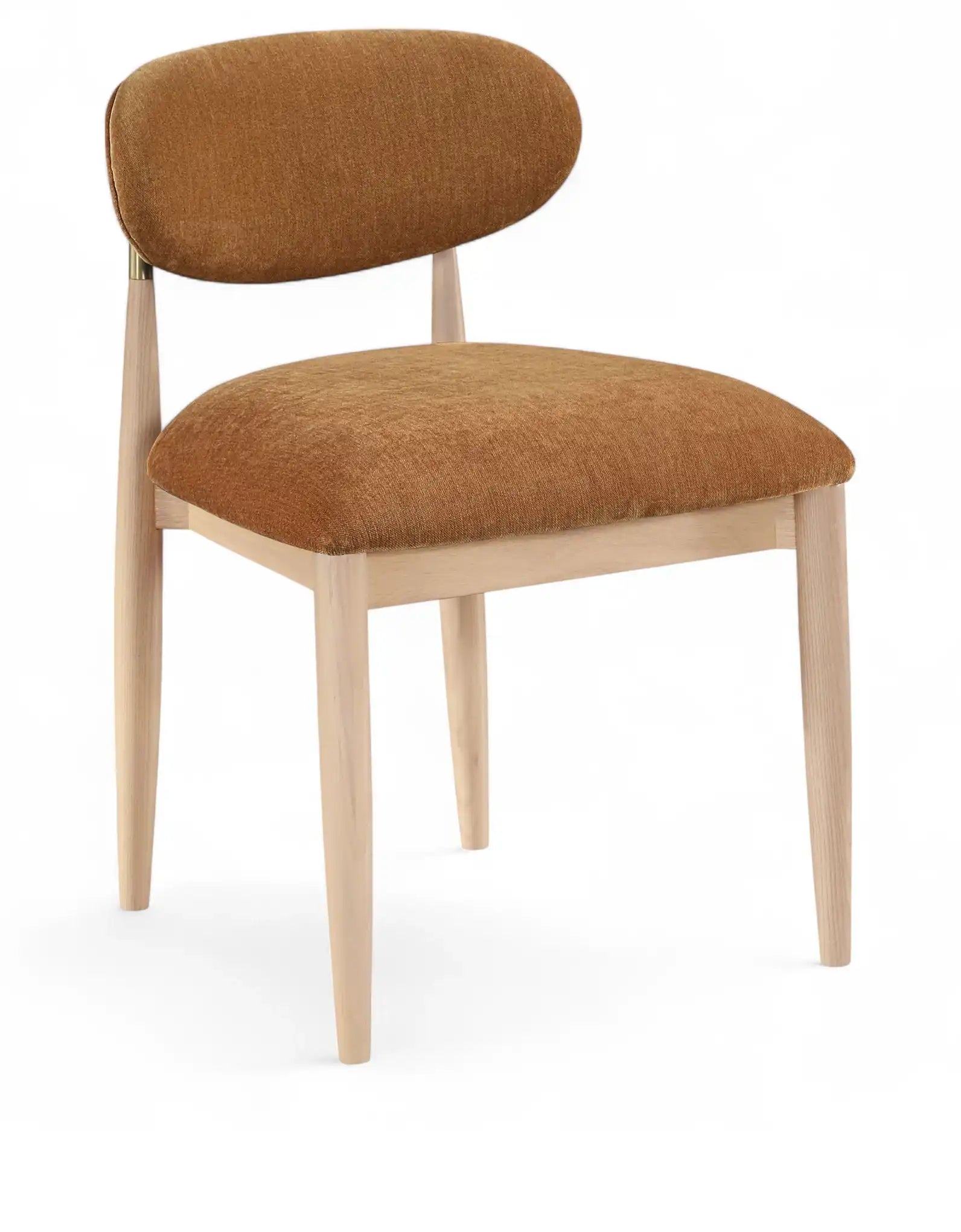 Riccio - Fabric Dining Side Chair (Set of 2) - Natural Frame - Best Buy Furniture