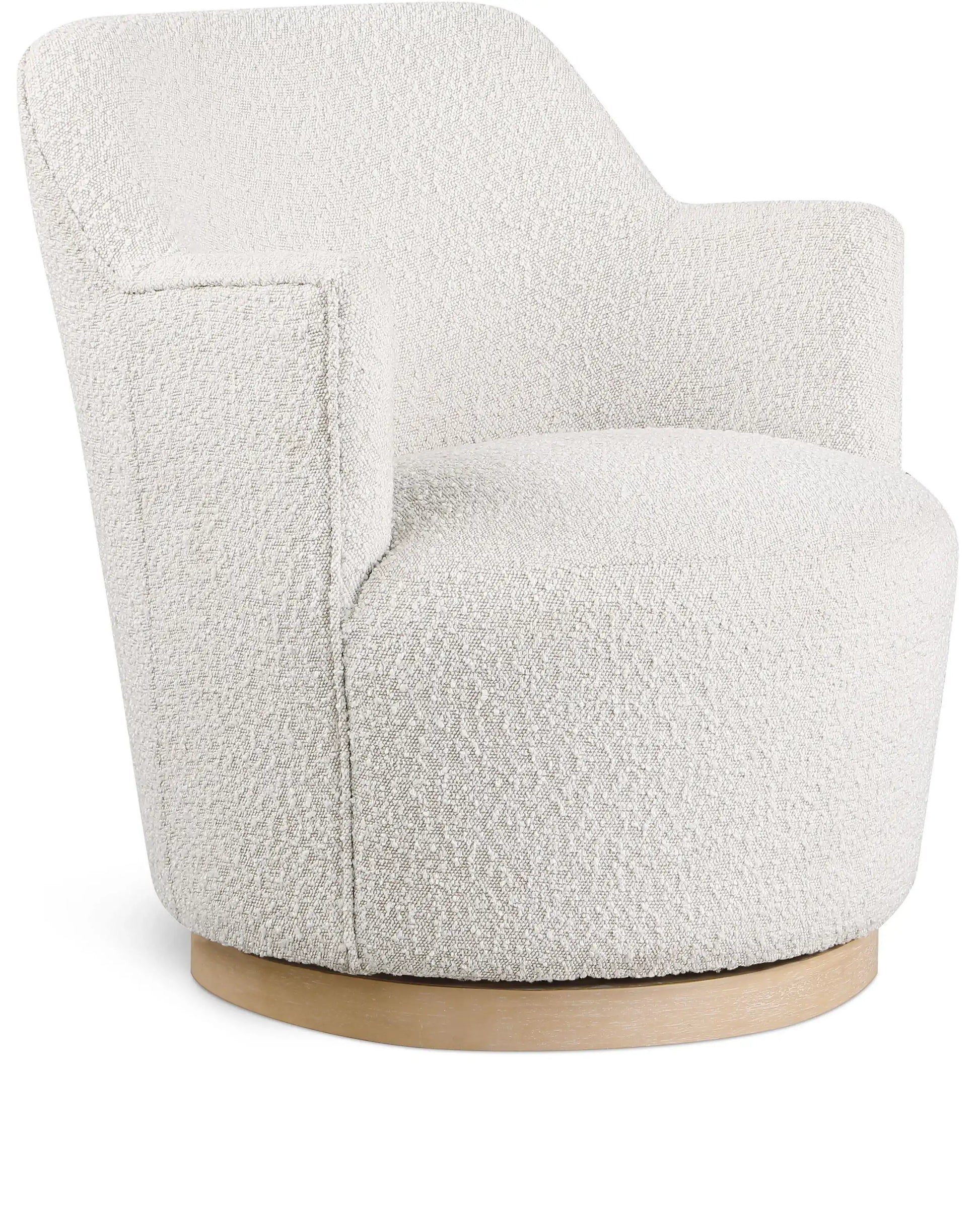 Clarita - Boucle Swivel Accent Chair - Best Buy Furniture