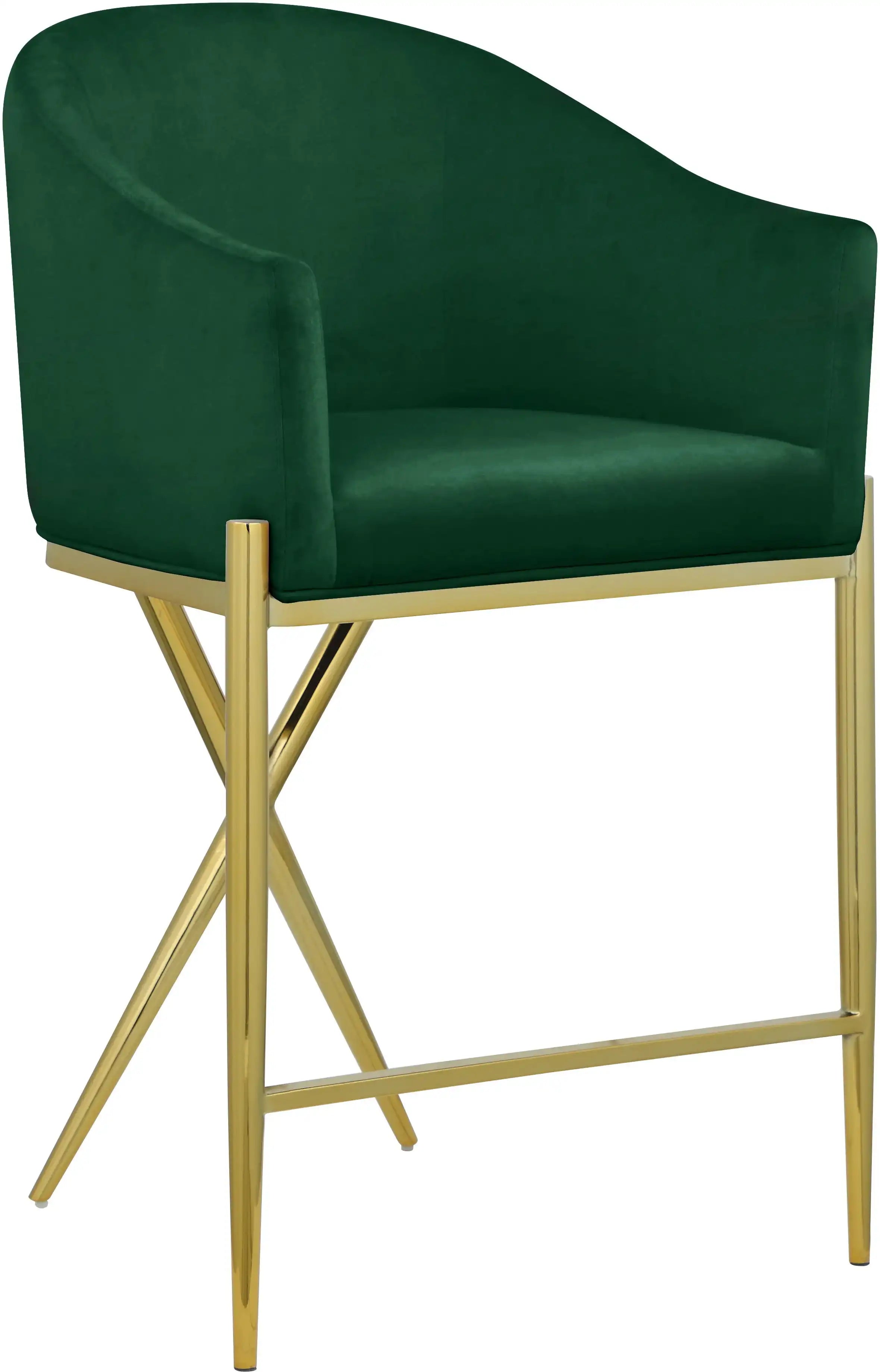 Xavier - Counter Stool with Gold Legs - Best Buy Furniture