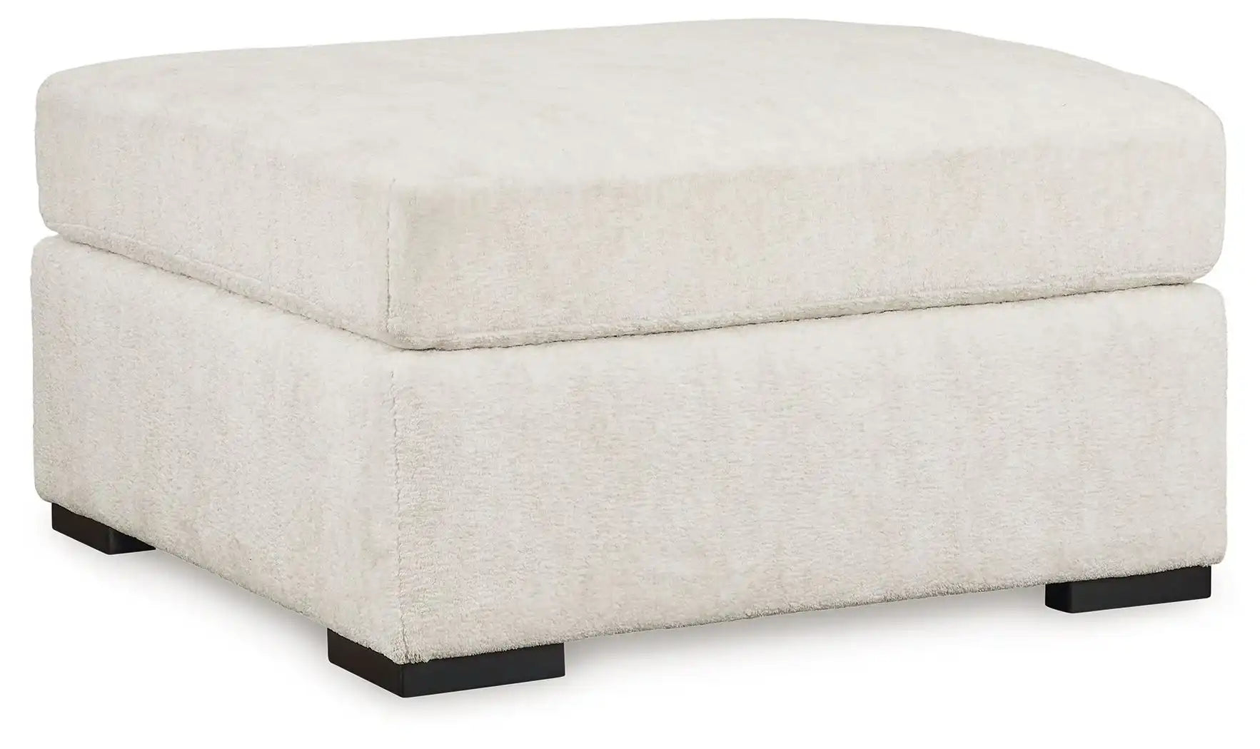 Chessington - Oversized Accent Ottoman - Ivory - Best Buy Furniture