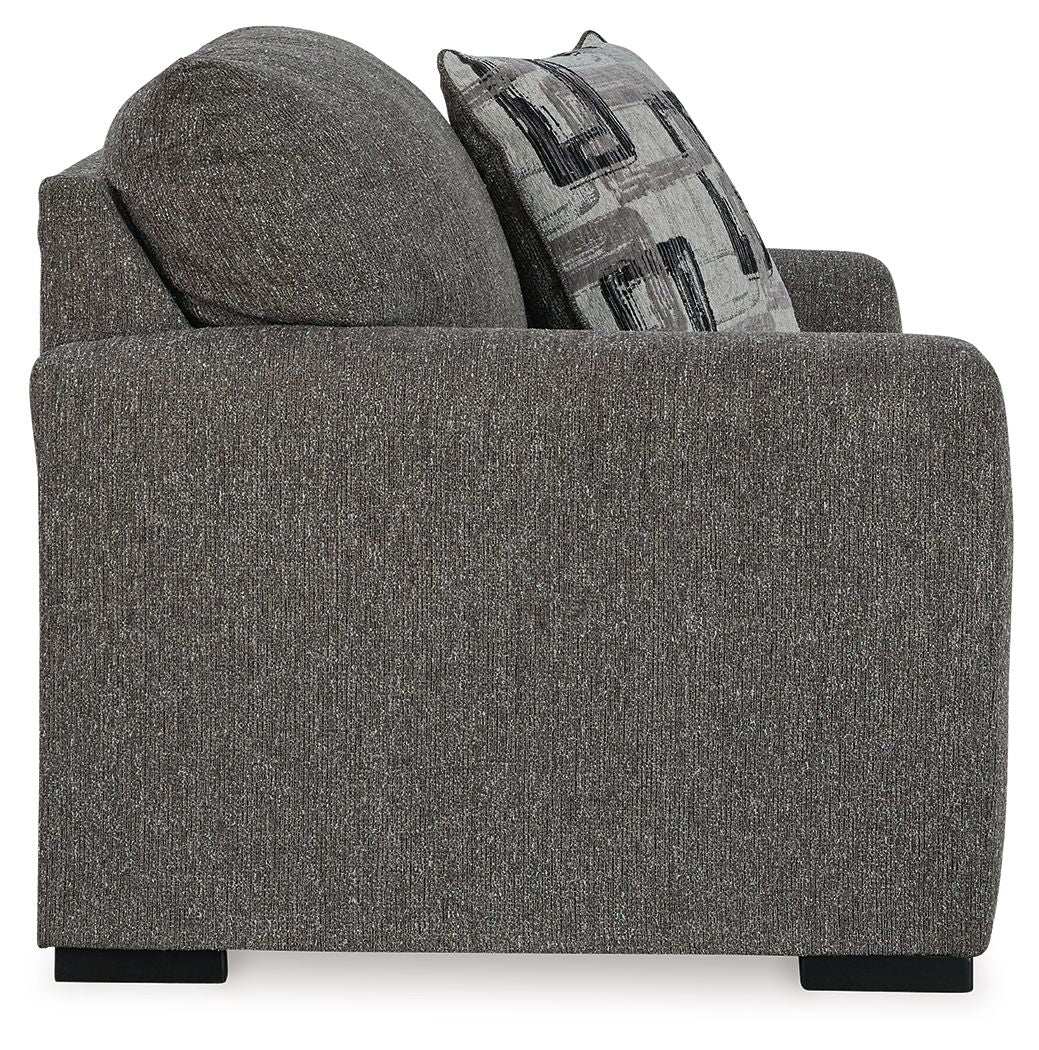 Gardiner - Chair And A Half - Pewter - Best Buy Furniture