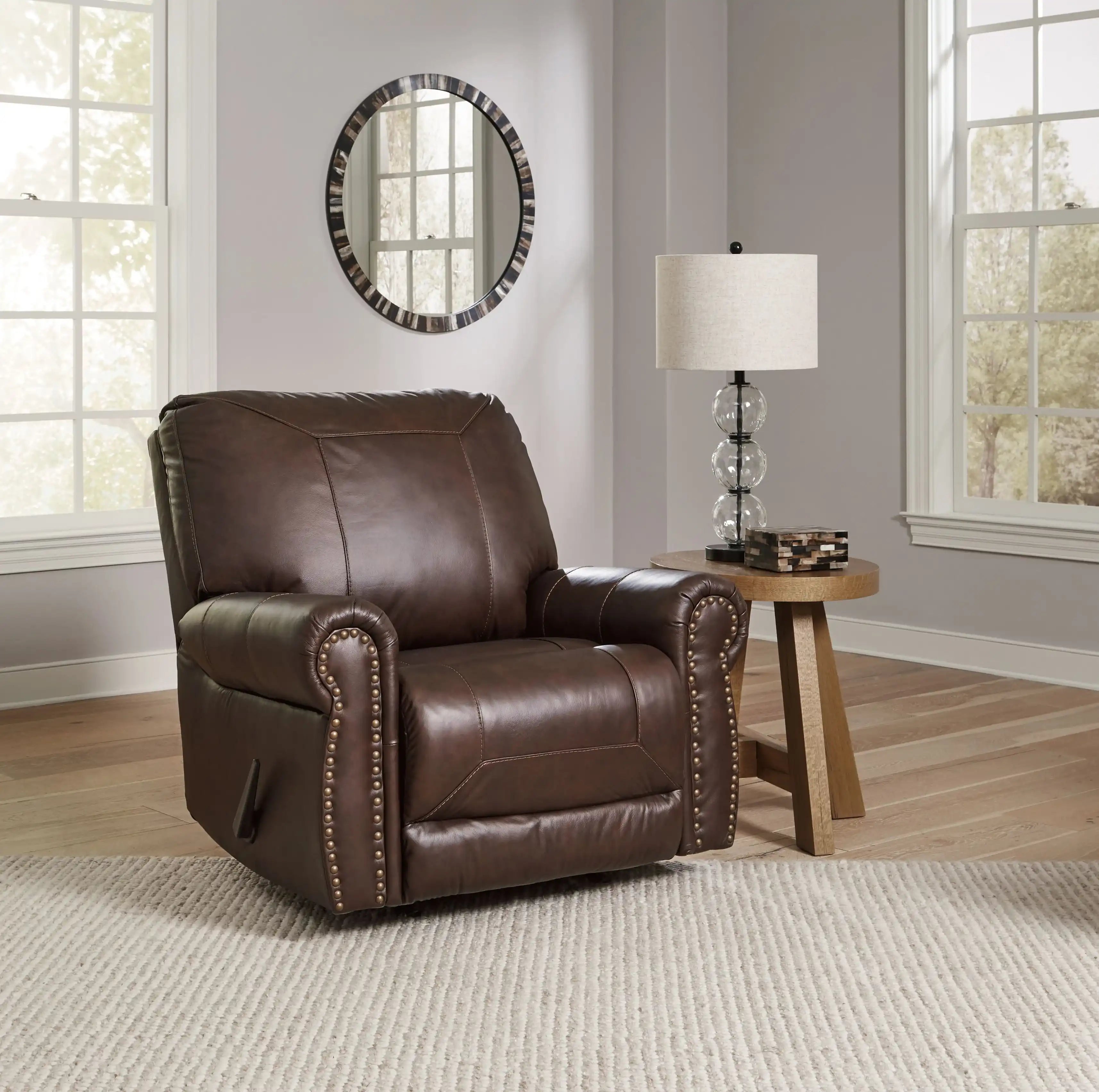 Colleton - Rocker Recliner - Dark Brown - Best Buy Furniture