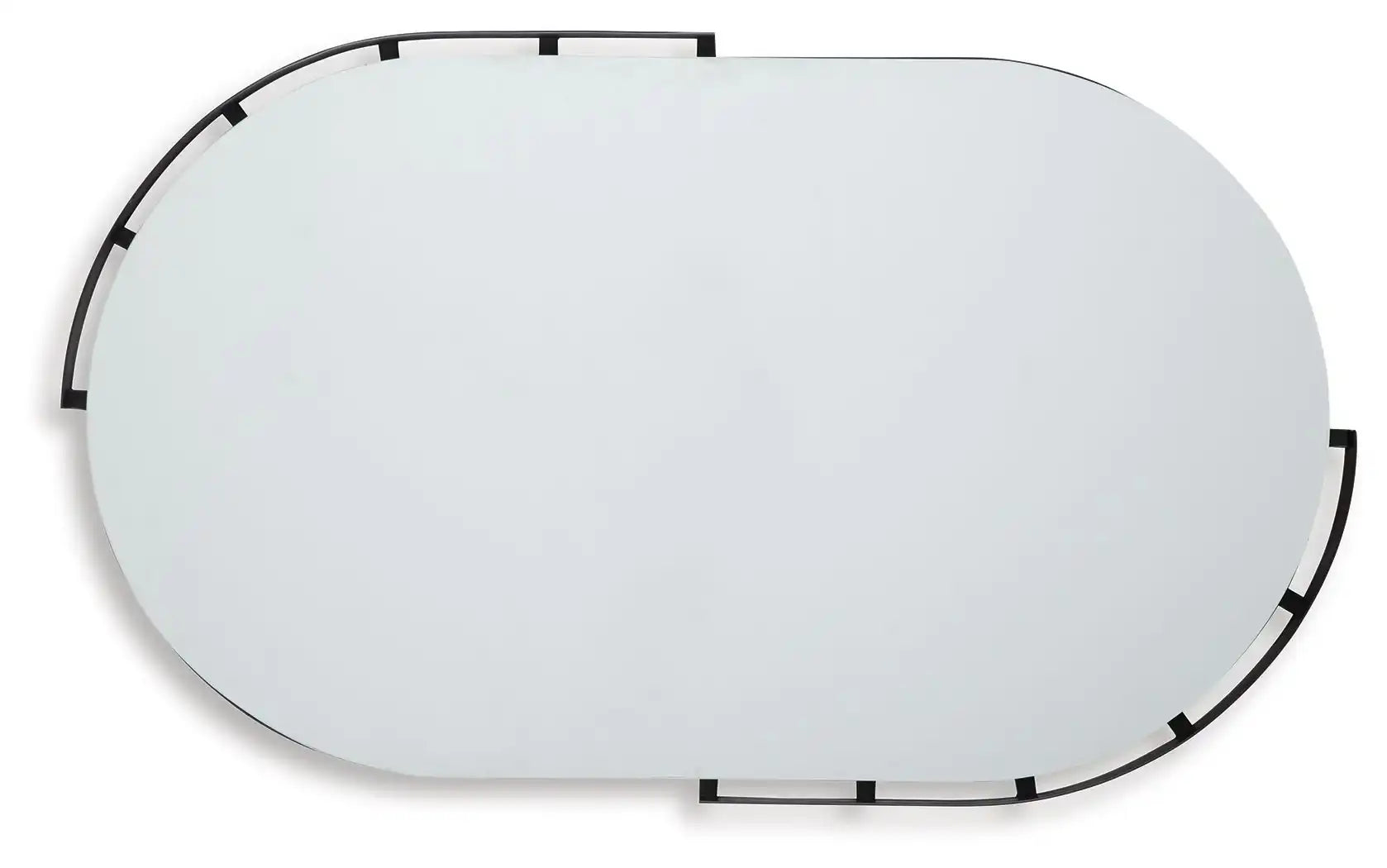 Valkings - Accent Mirror - Black - Best Buy Furniture