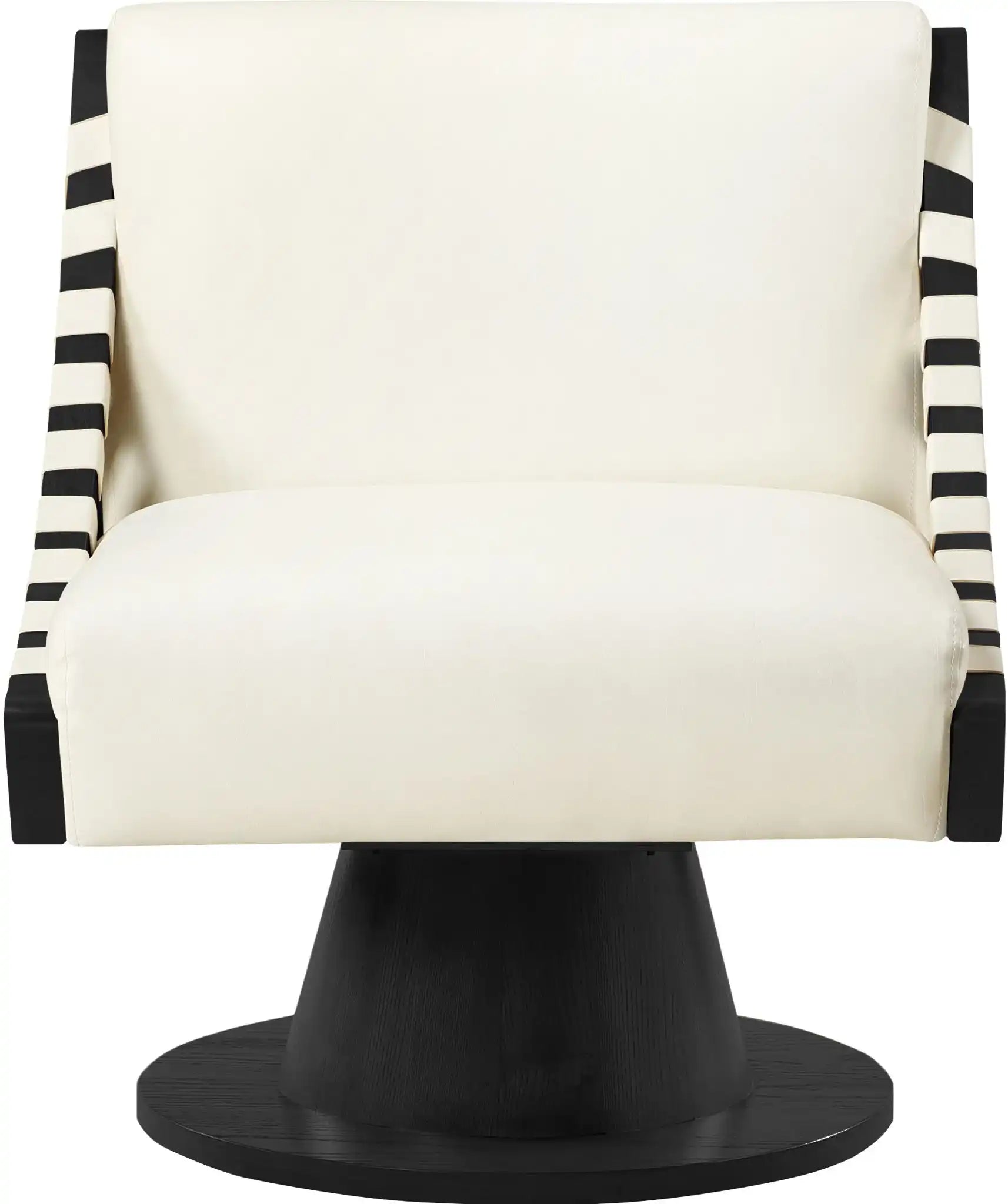 Millwin - Swivel Accent Chair With Black Base