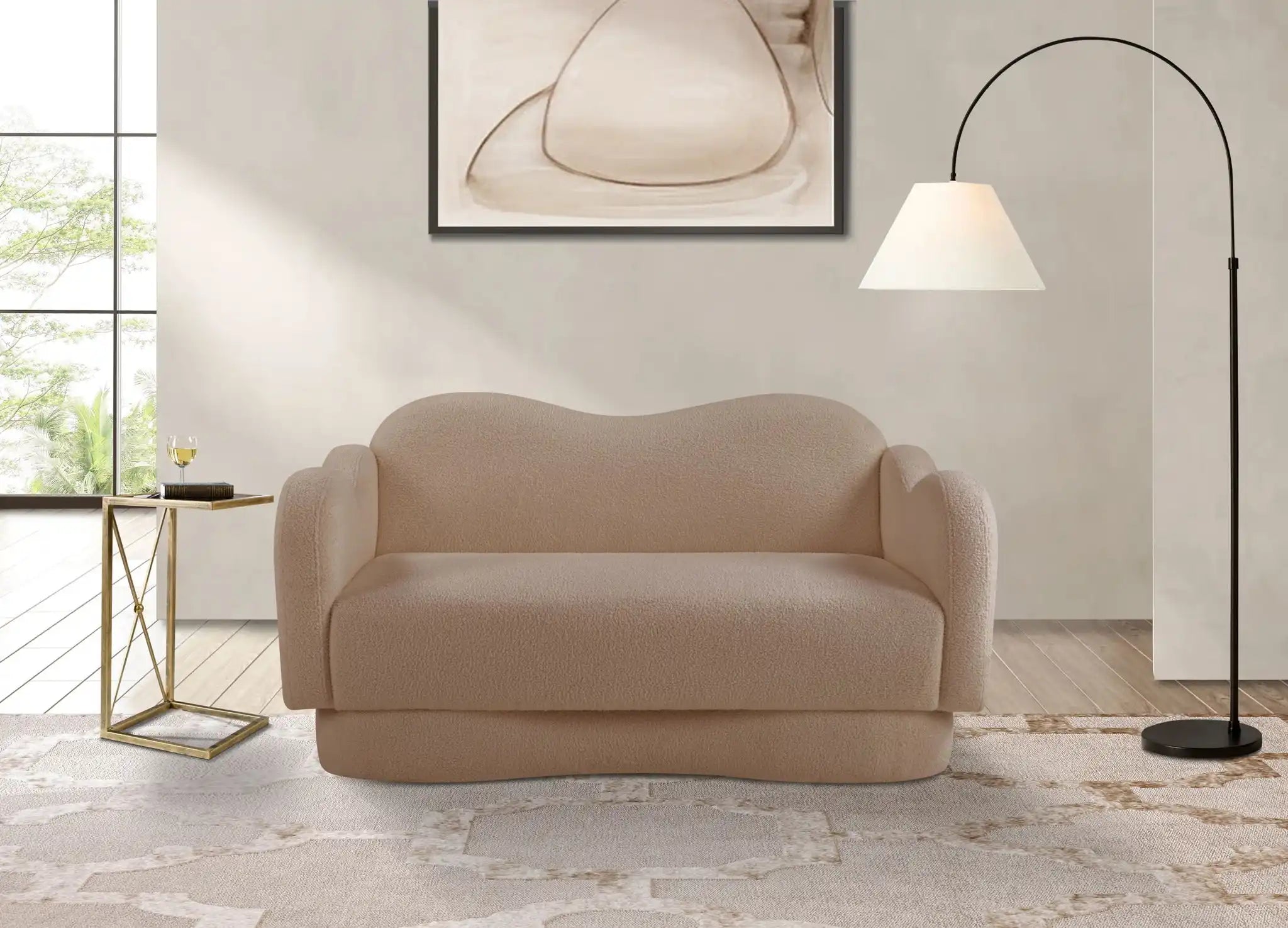 Bloom - Teddy Fabric Loveseat