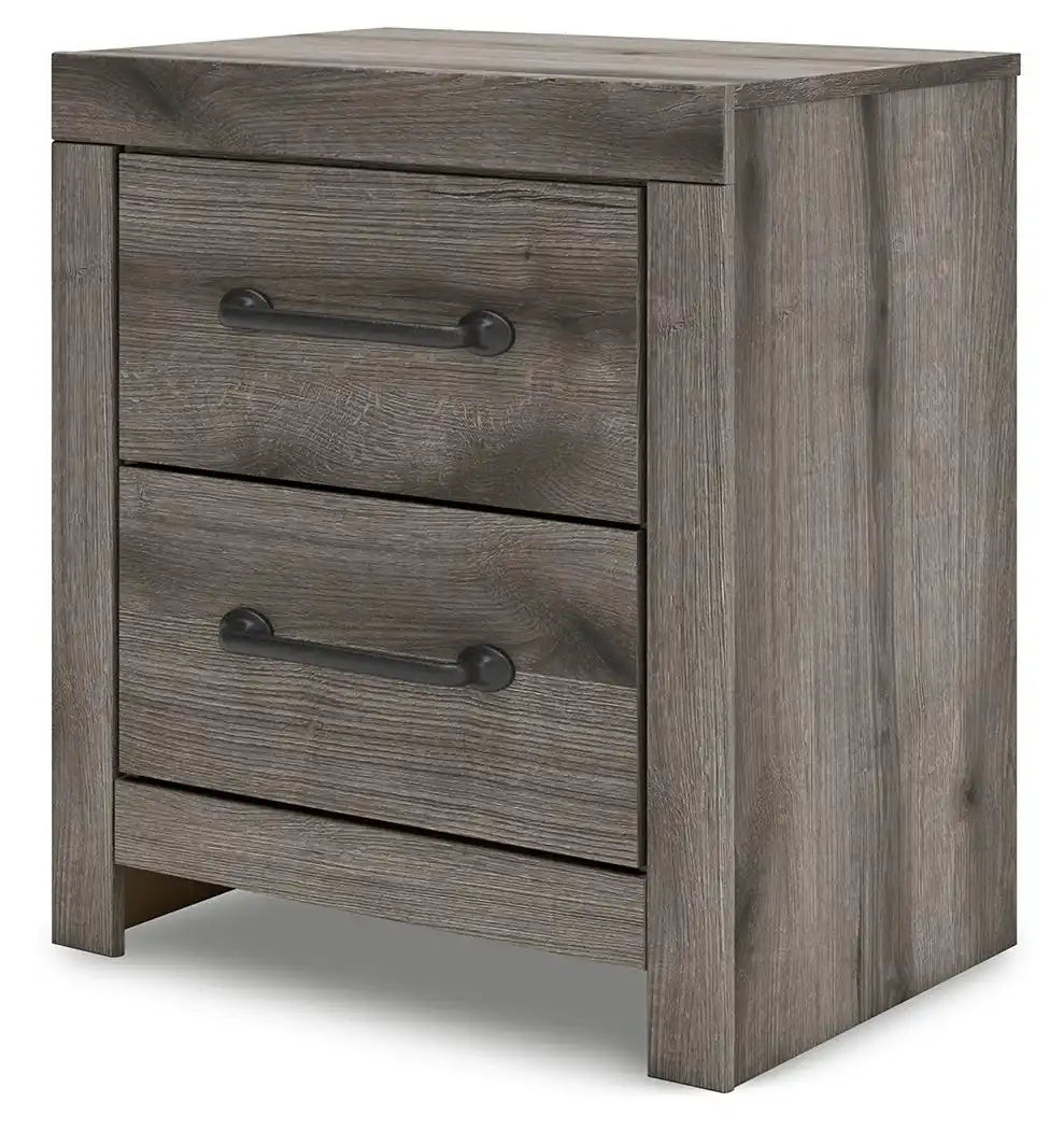 Graystorm - Two Drawer Night Stand - Brown Gray - Best Buy Furniture