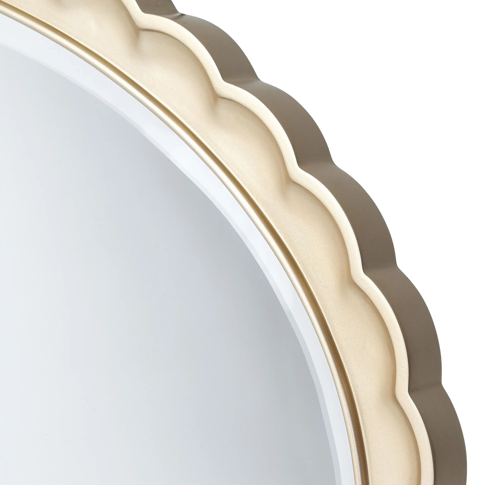 Malibu Crest - Oval Wall Mirror - Chardonnay - Best Buy Furniture