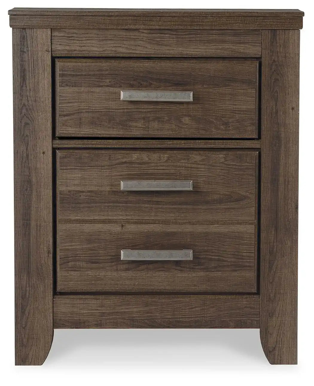 Juararo - Two Drawer Night Stand - Dark Brown - Best Buy Furniture