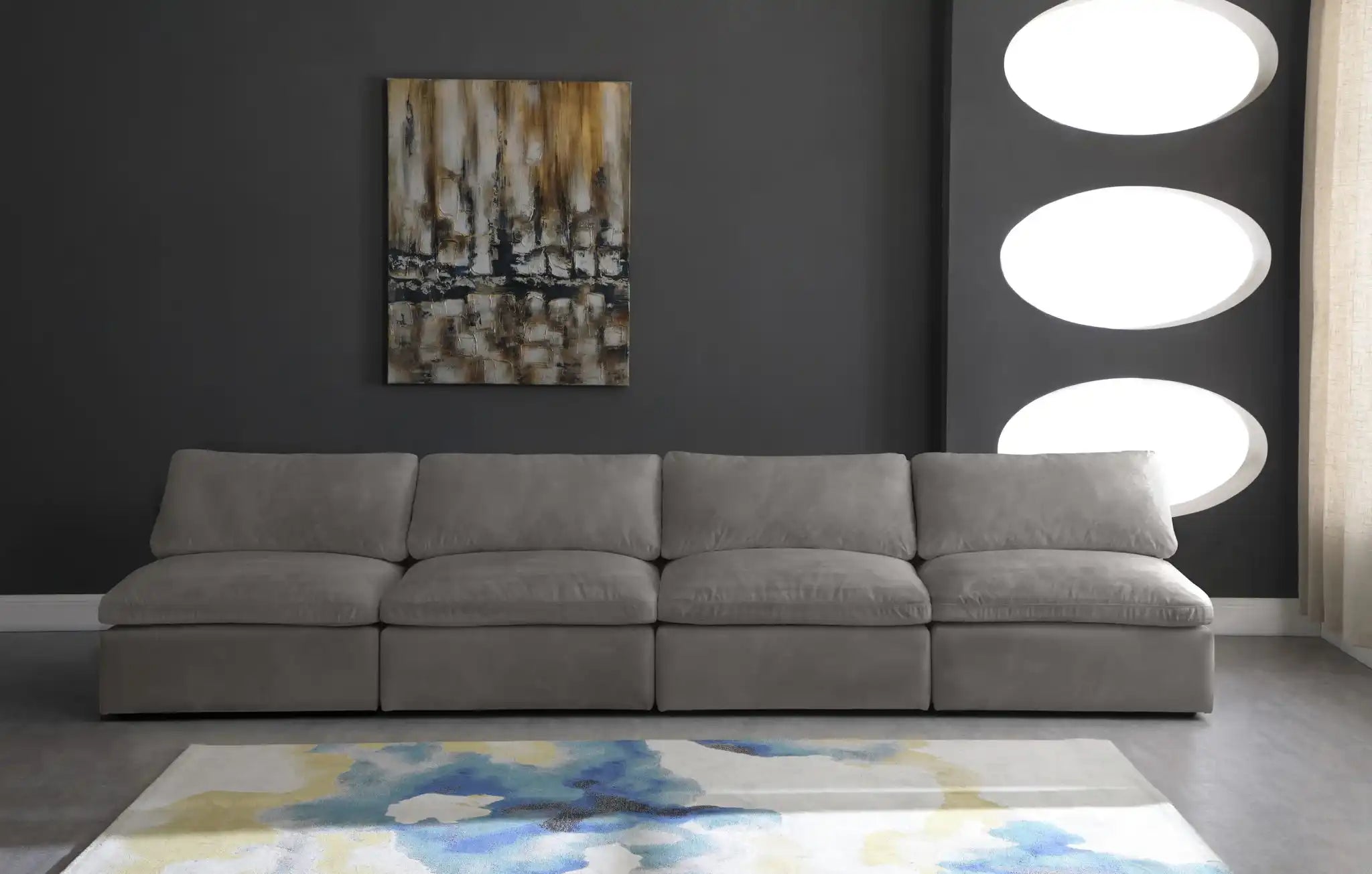 Cozy - Modular Armless 4 Seat Sofa