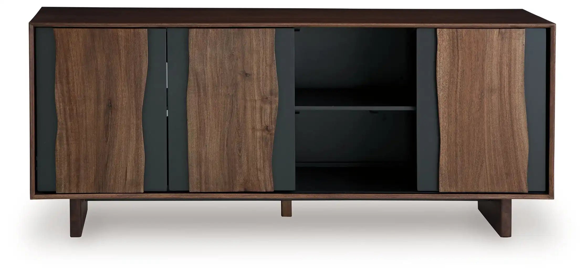 Welby - Accent Cabinet - Brown / Charcoal - Best Buy Furniture