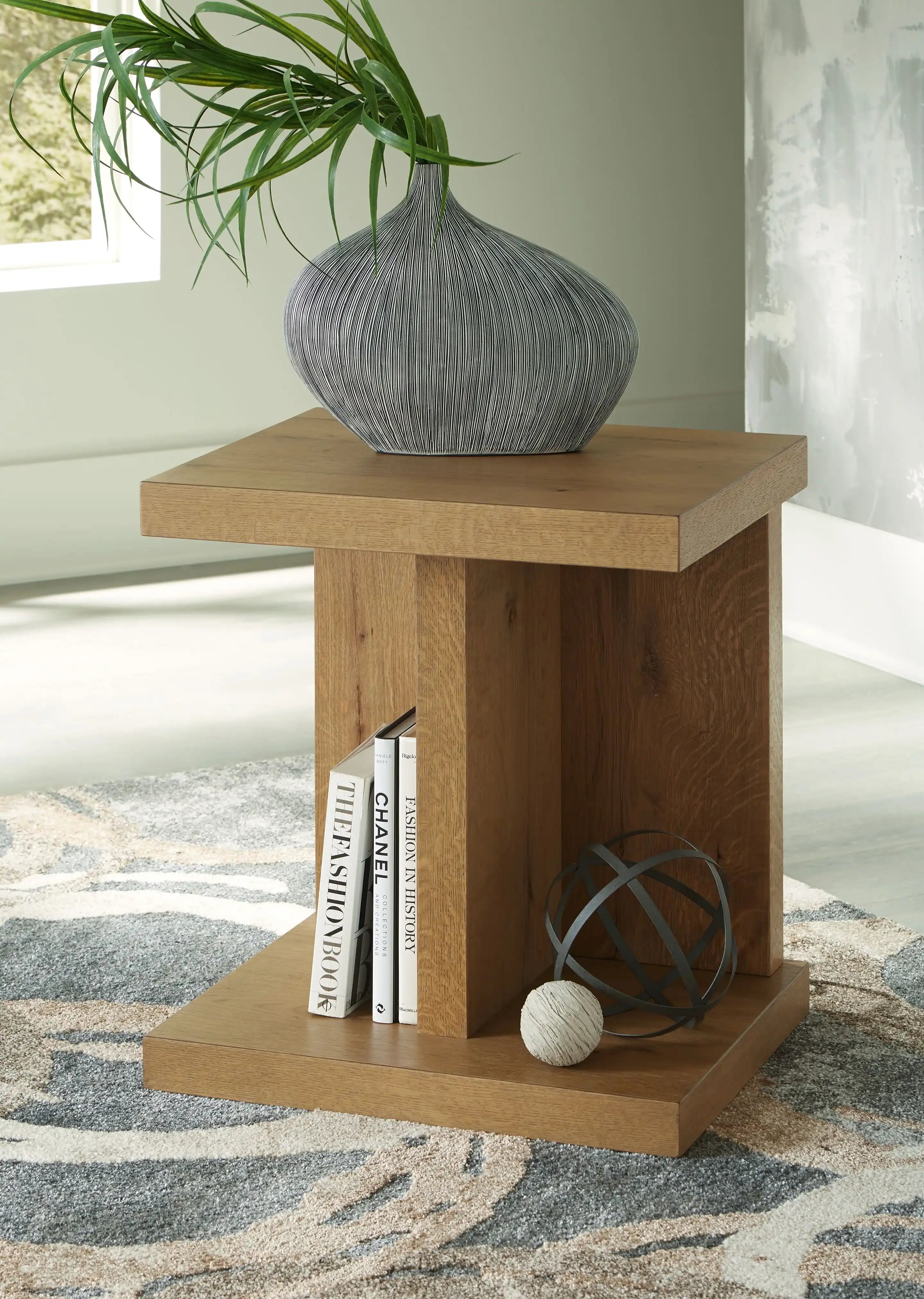 Brinstead - Chair Side End Table - Light Brown - Best Buy Furniture