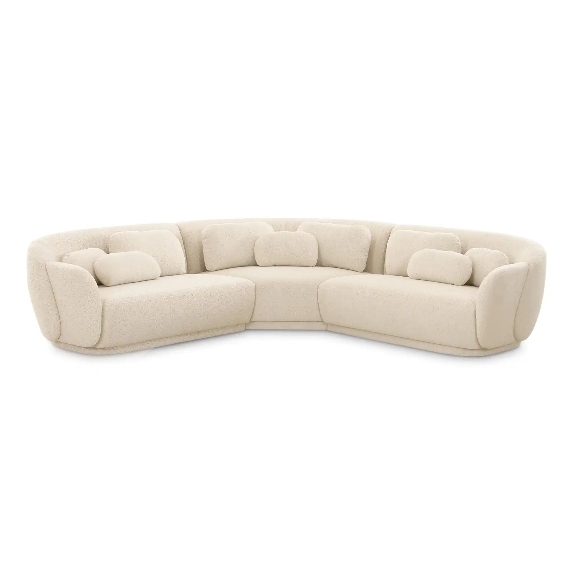 Misty - Boucle Sectional - Best Buy Furniture