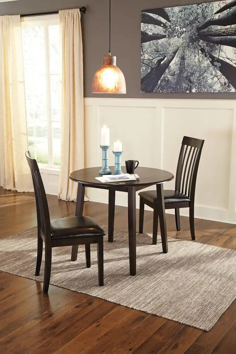 Hammis - Round Dining Drop Leaf Table Set - Best Buy Furniture