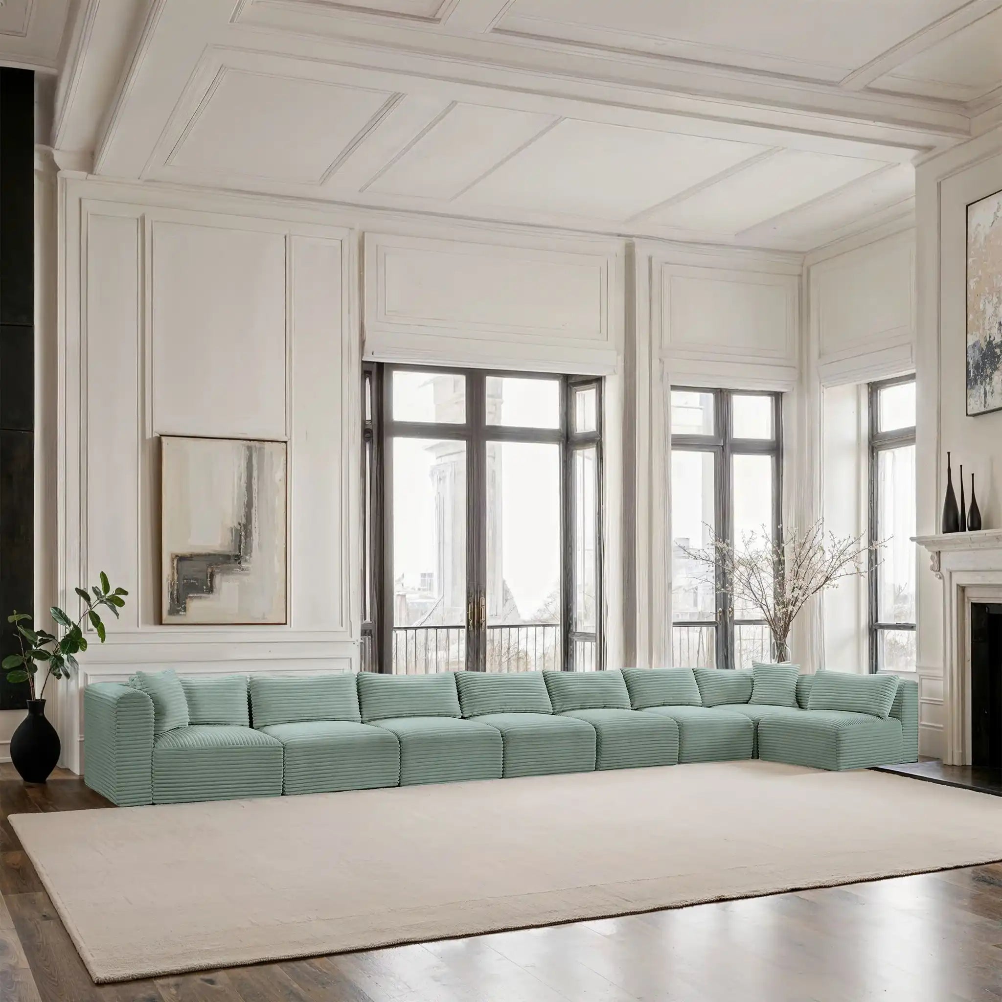 Shaggy - 8 Piece Modular Sectional
