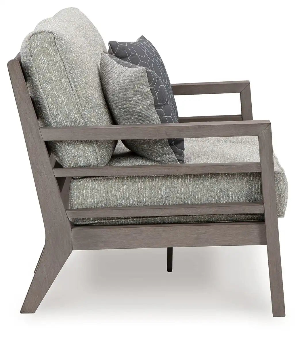 Hillside Barn - Loveseat W/Cushion - Gray / Brown - Best Buy Furniture