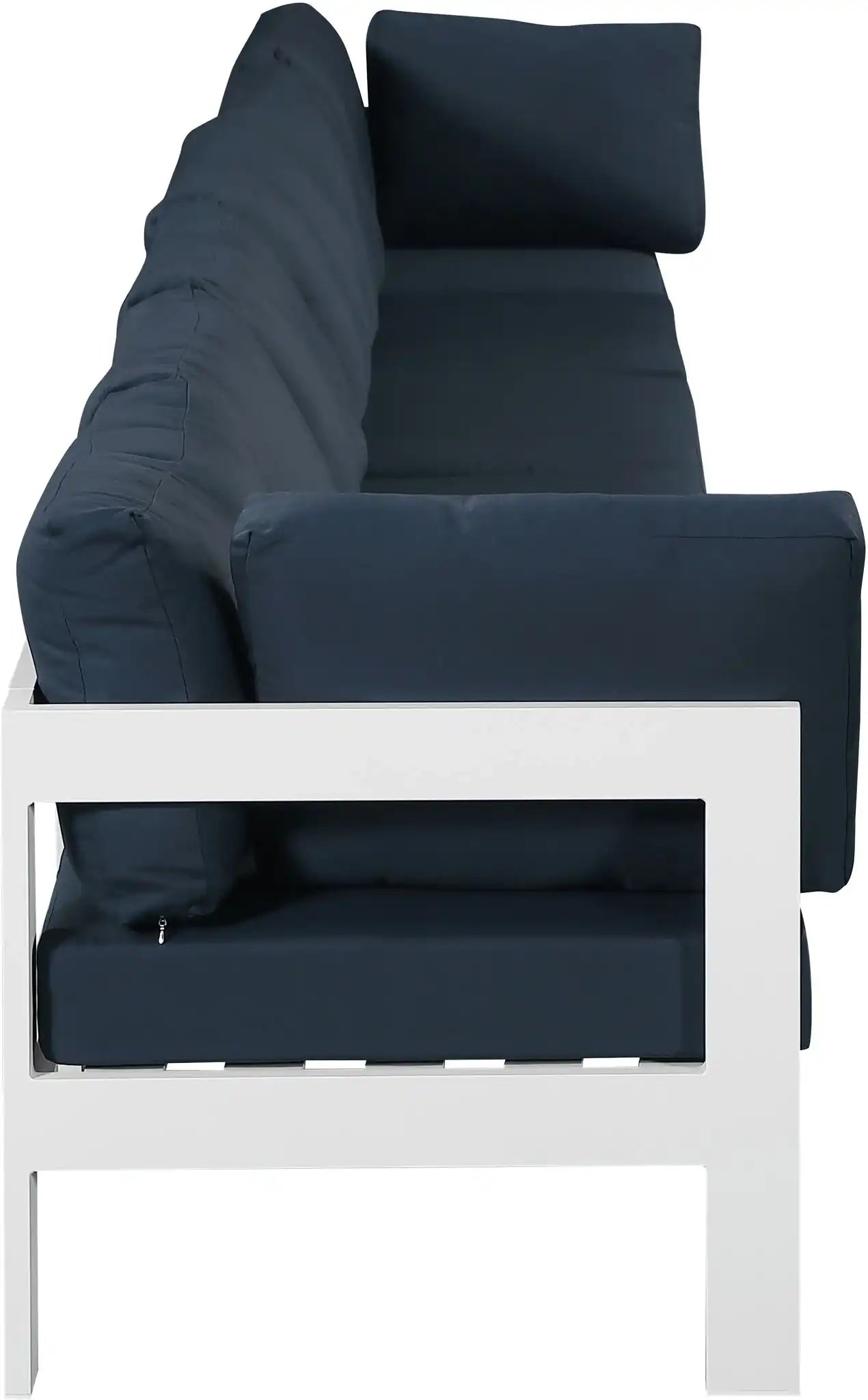 Nizuc - Outdoor Patio 6 Seat Modular Sofa With White Frame