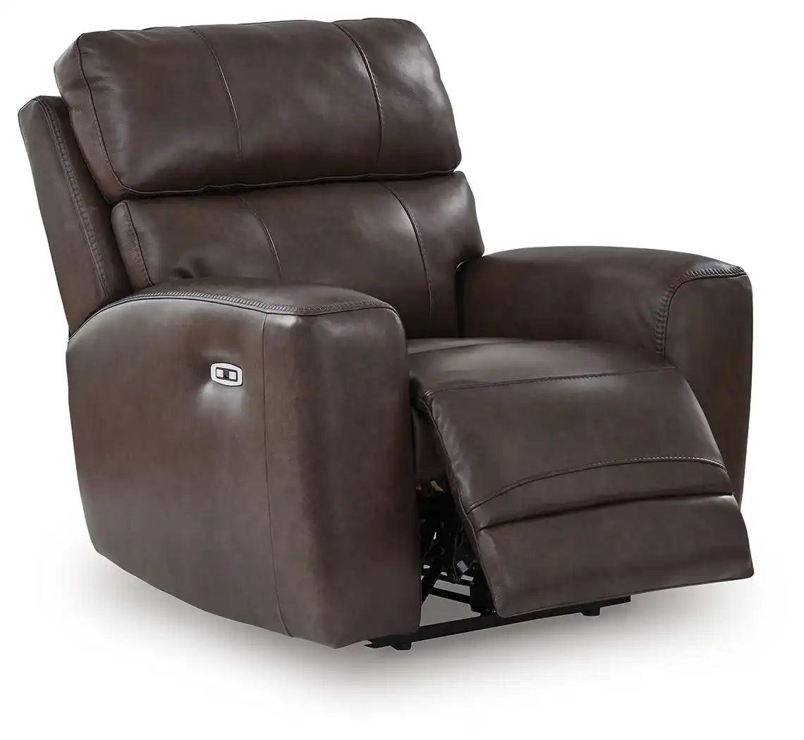 Crossplex - Power Recliner / Adjustable Headrest - Smoke - Best Buy Furniture