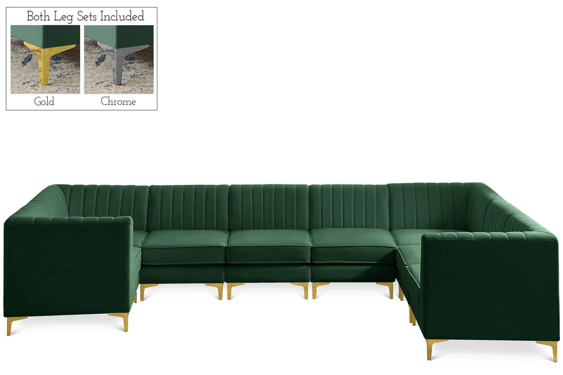 Alina - 8 Piece Modular U-Shaped Sectional - Best Buy Furniture