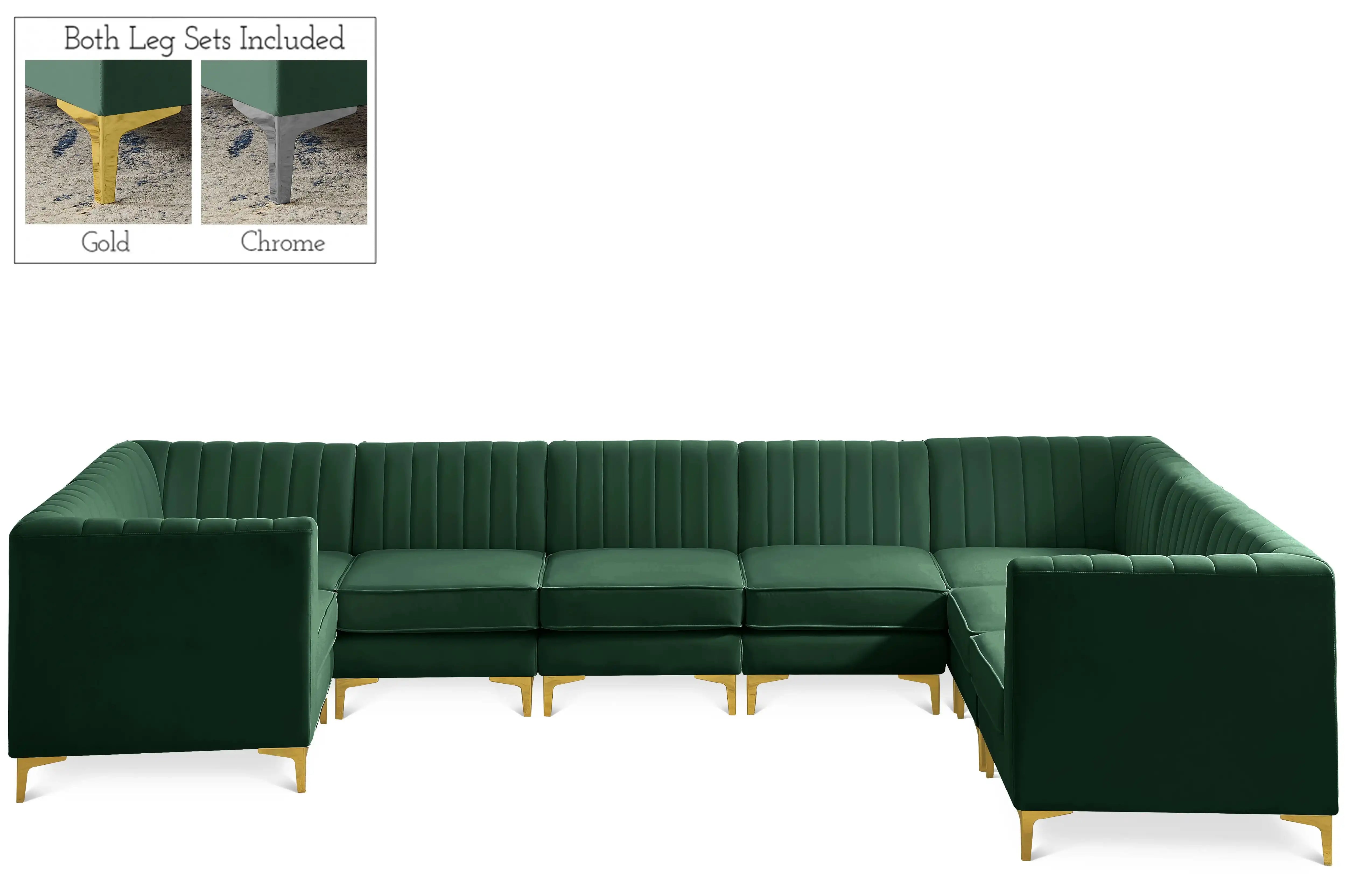 Alina - 8 Piece Modular U-Shaped Sectional - Best Buy Furniture