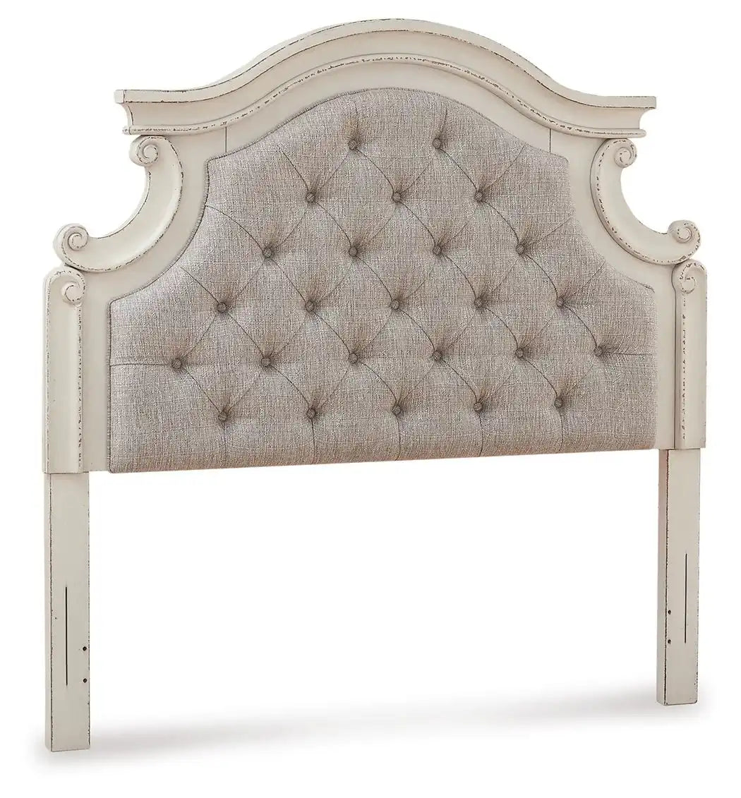 Realyn - Full UPH Panel Headboard - Chipped White - Best Buy Furniture