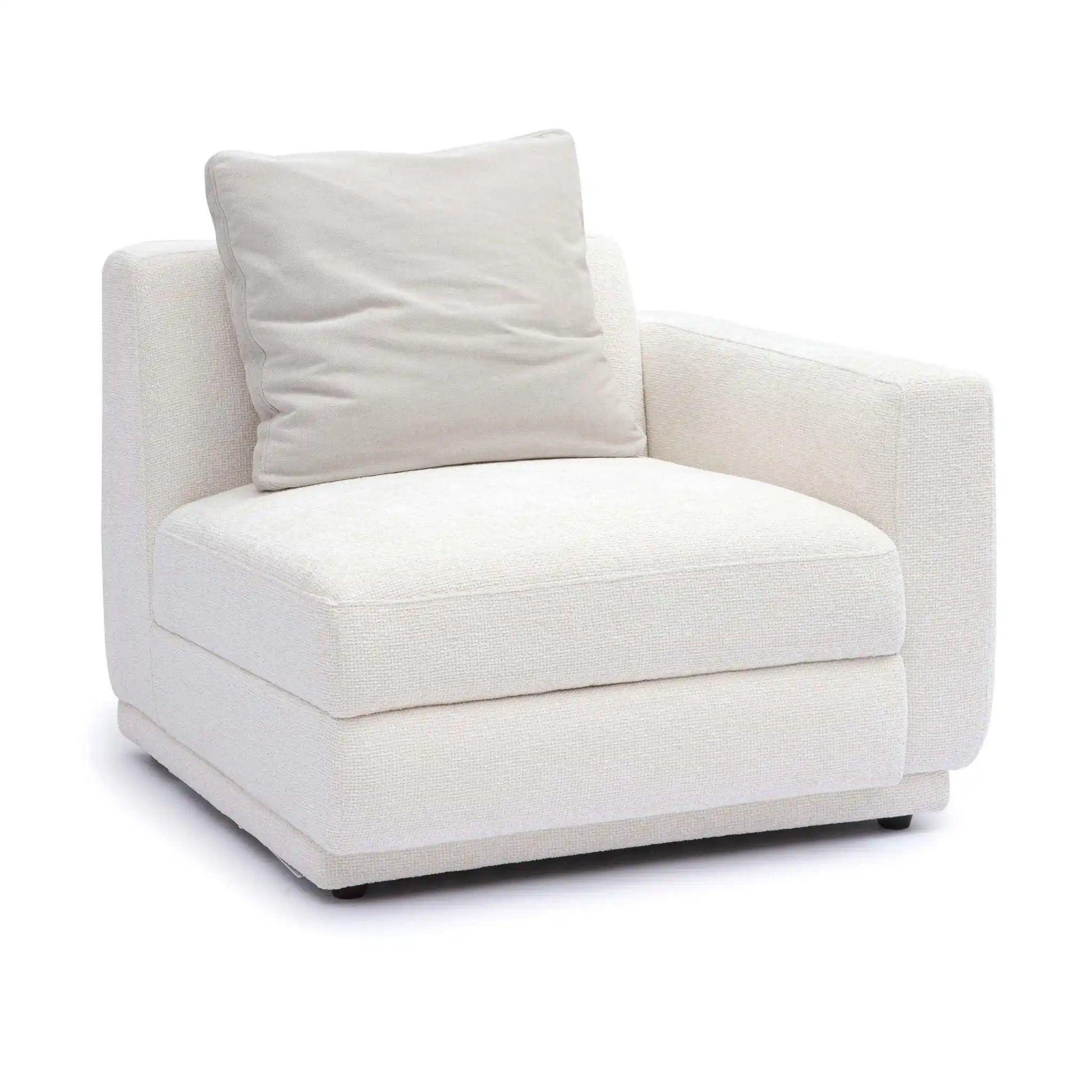 Perry - Modular RAF Corner Chair - Cream - Best Buy Furniture