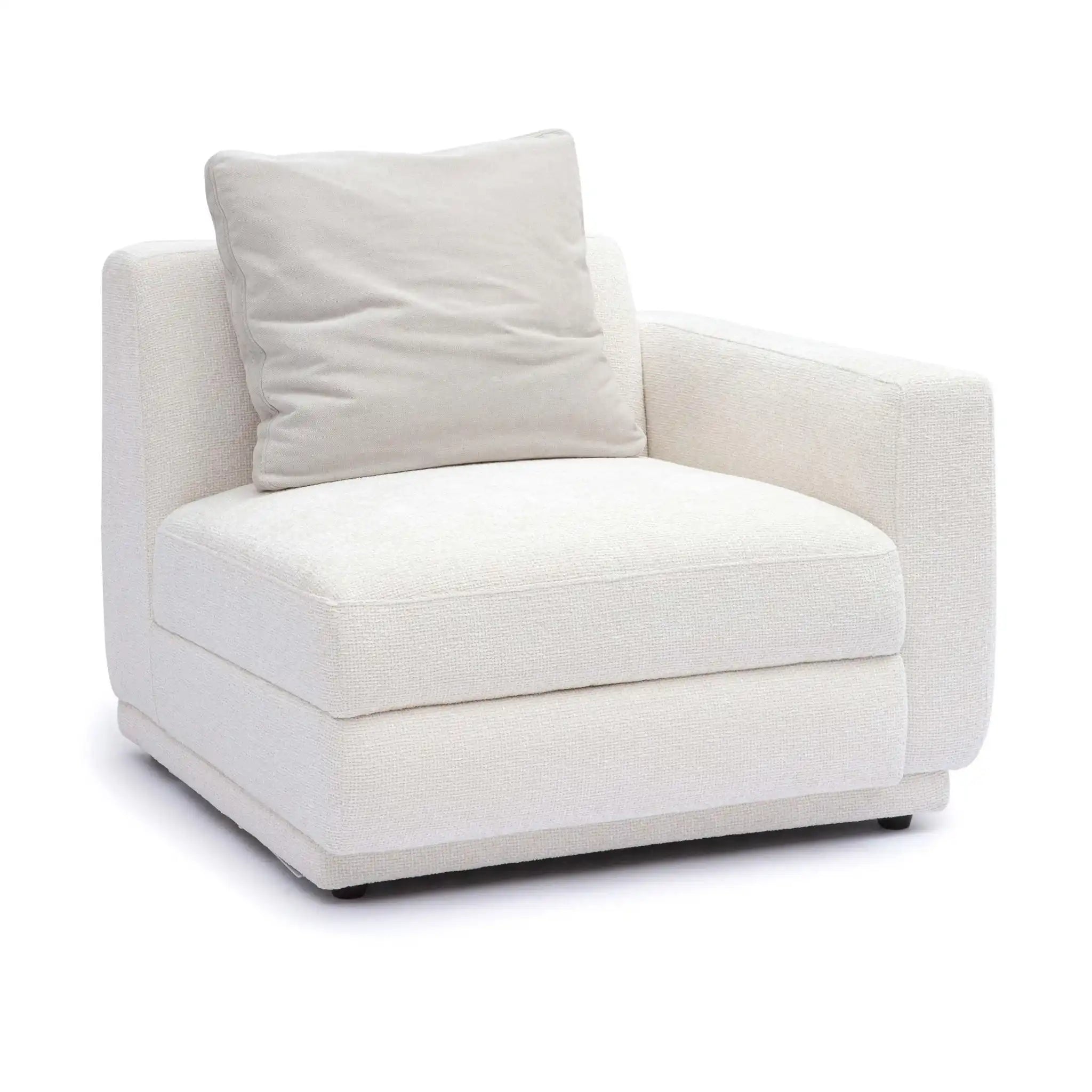Perry - Modular RAF Corner Chair - Cream - Best Buy Furniture