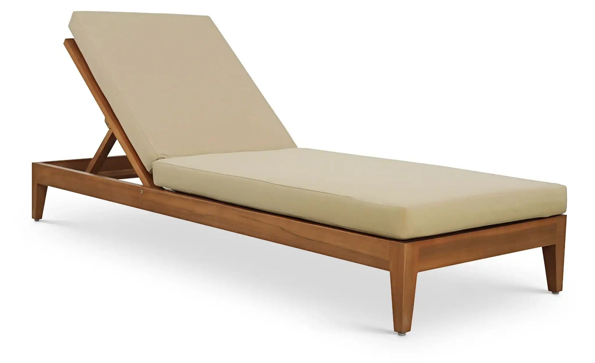 Mirella - Water Resistant Fabric Upholstered Outdoor Patio Chaise Lounge - Best Buy Furniture