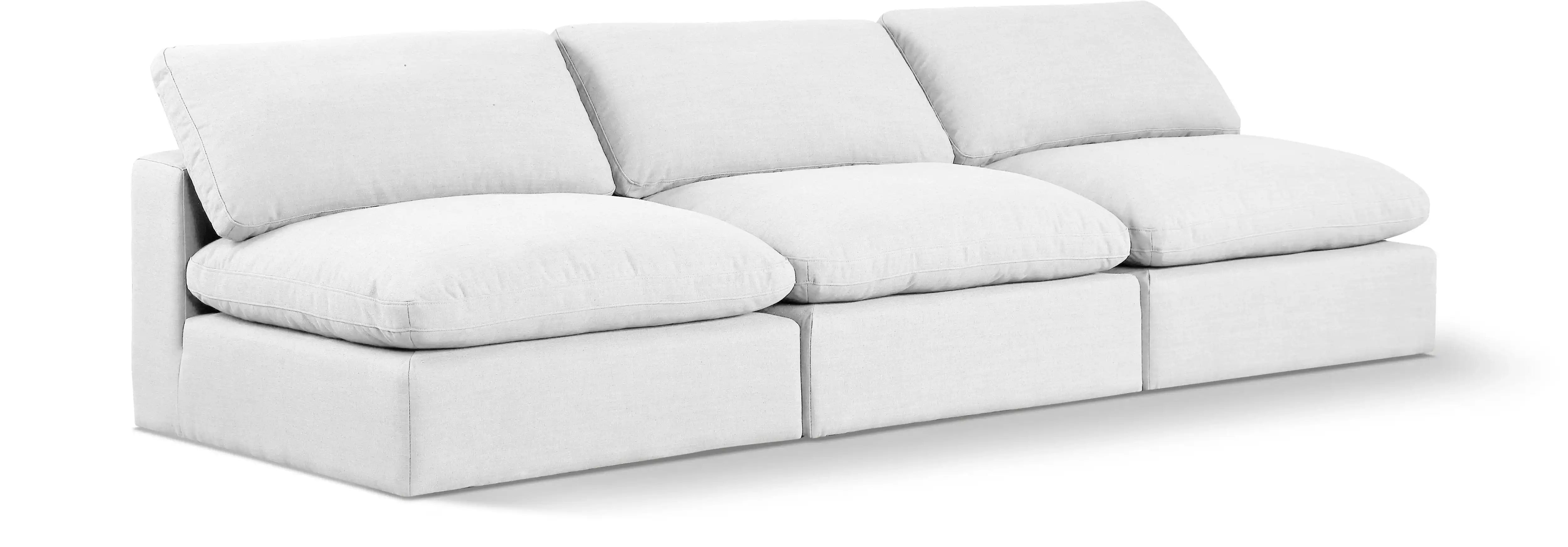 Comfy - Linen Modular Armless Sofa 3 Seats - Best Buy Furniture