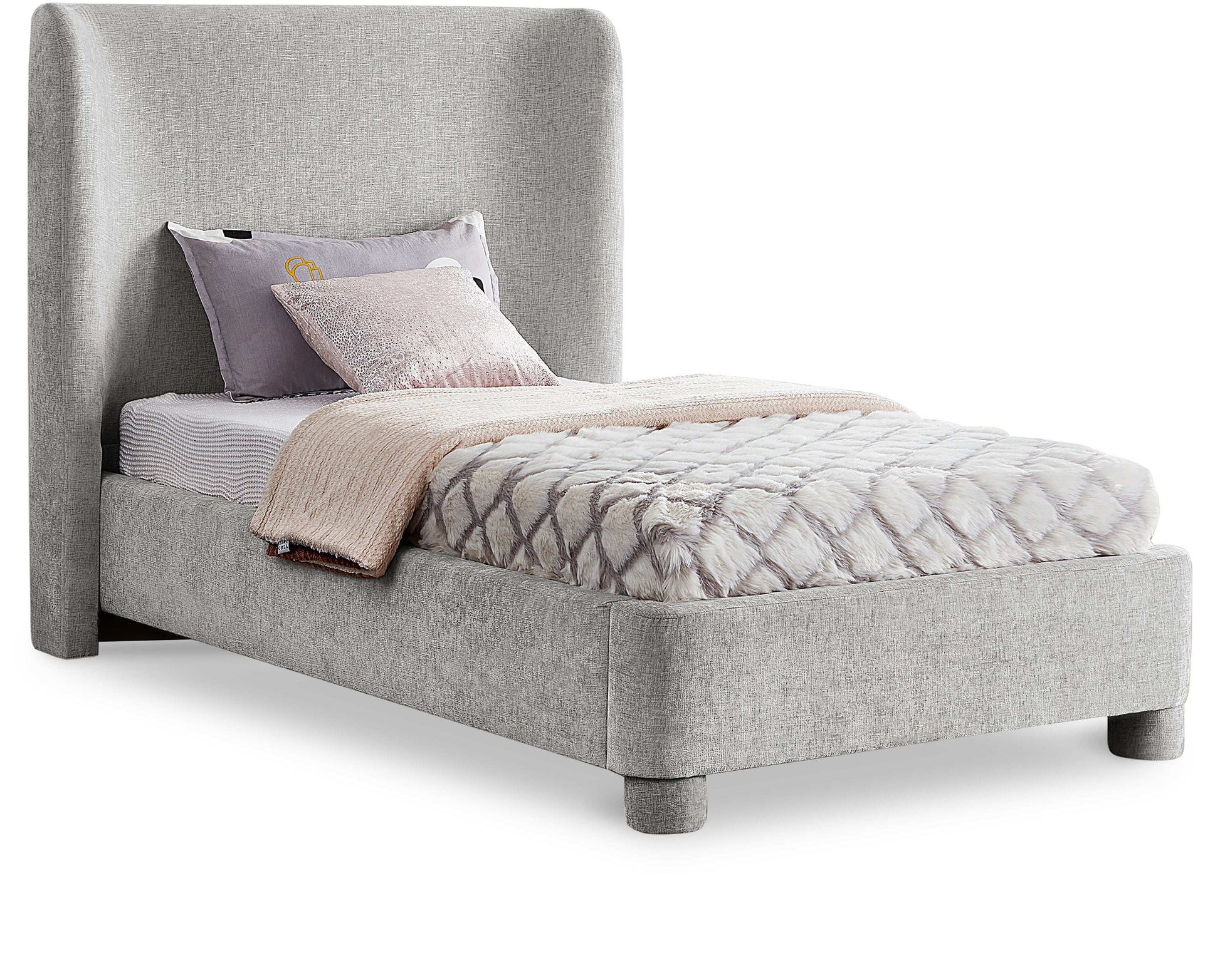 Penny - Chenille Fabric Bed - Best Buy Furniture