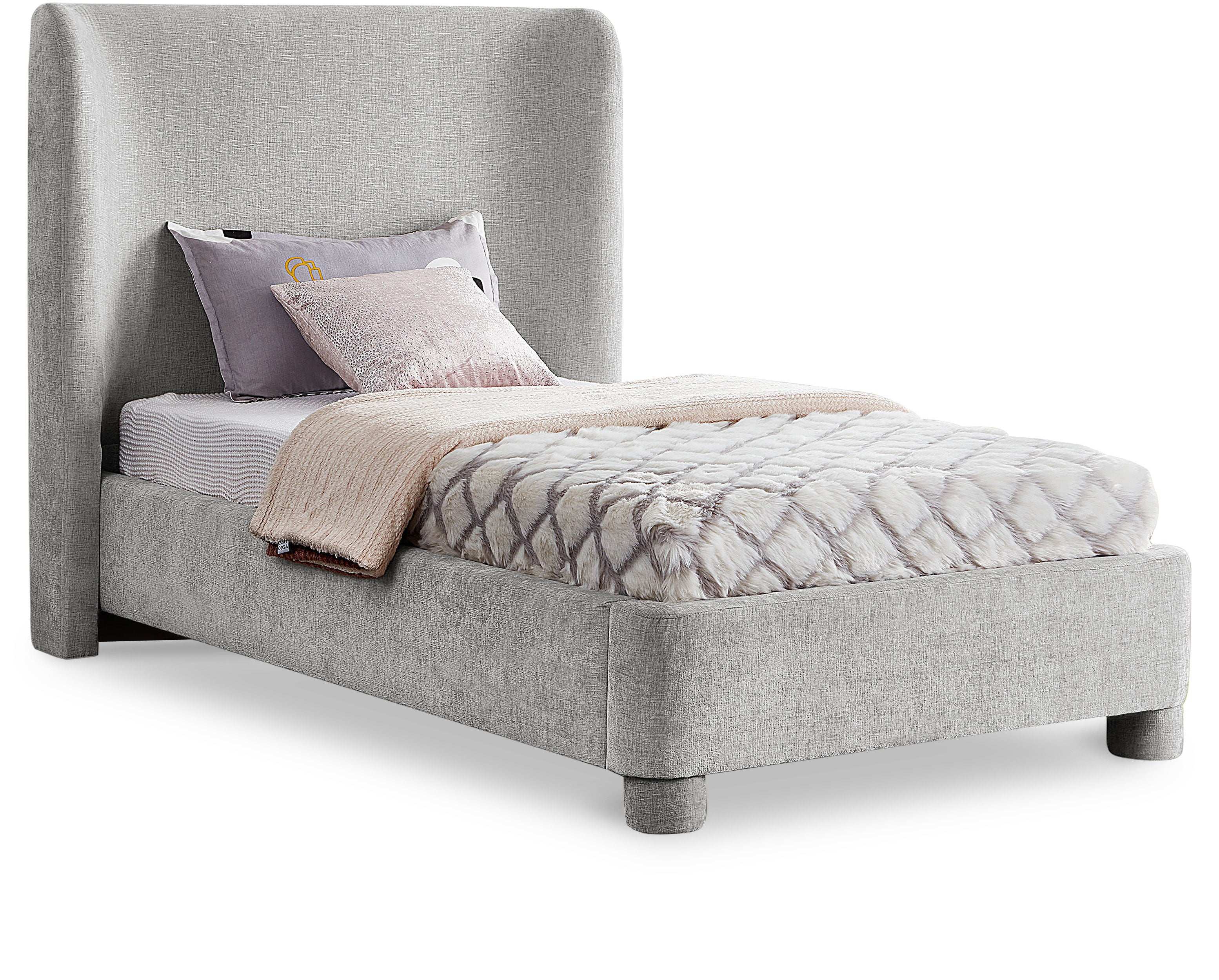 Penny - Chenille Fabric Bed - Best Buy Furniture