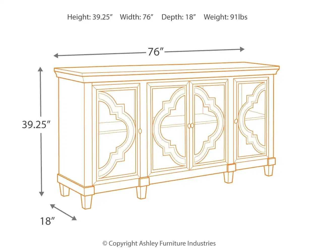 Fossil Ridge - Accent Cabinet - Gray - Best Buy Furniture