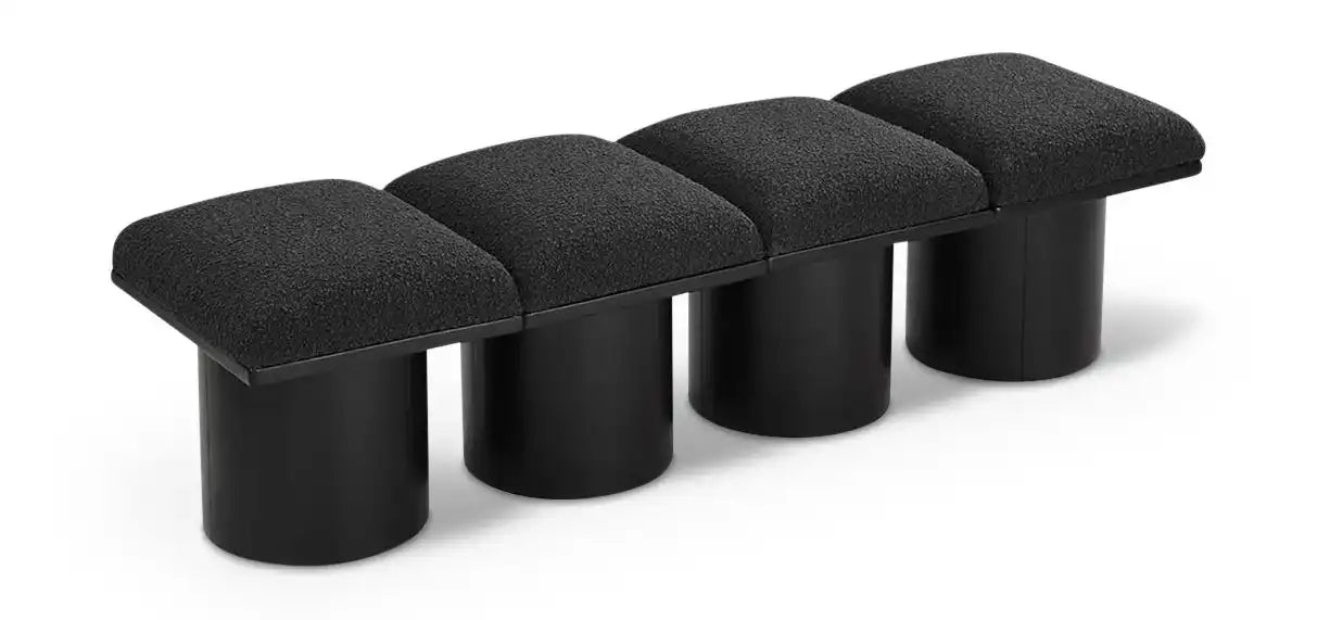 Pavilion - 4 Piece Modular Bench With Black Base - Best Buy Furniture
