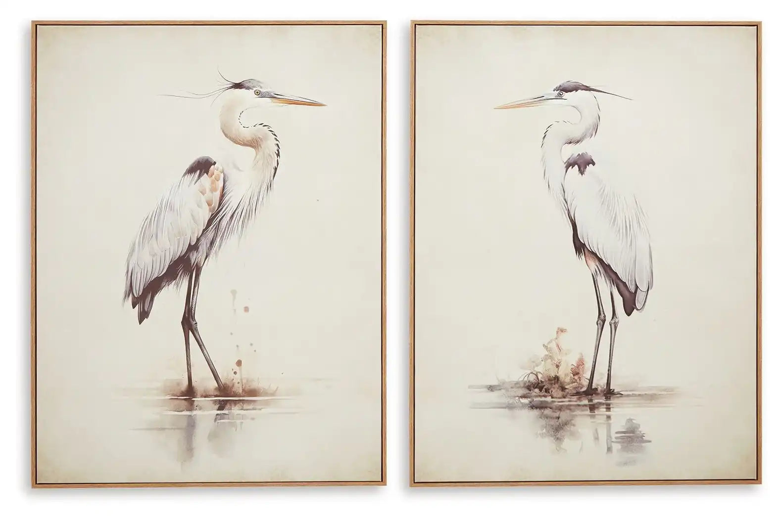 Aubinell - Wall Art Set (Set of 2) - Beige - Best Buy Furniture