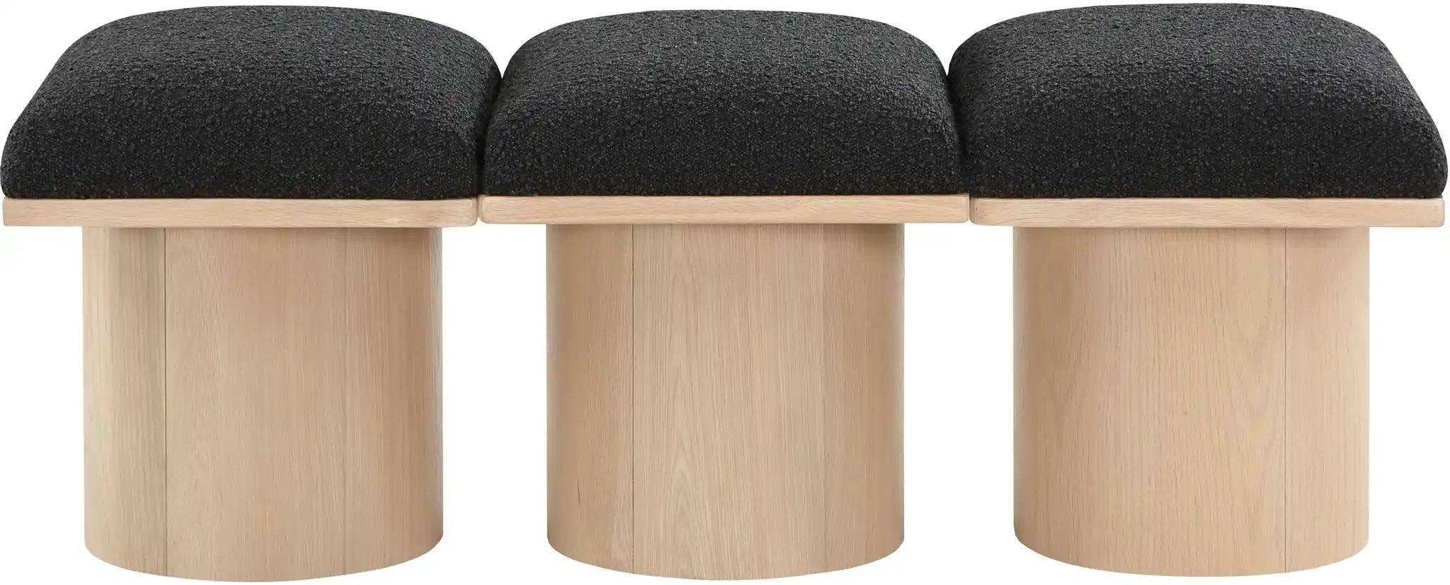 Pavilion - 3 Piece Modular Bench With Natural Base